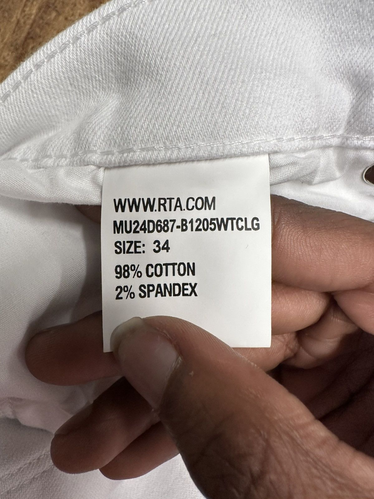 Rta Rta Black 3D Spell White Denim Jeans Size 34 Size US 34 / EU 50 - 5 Thumbnail