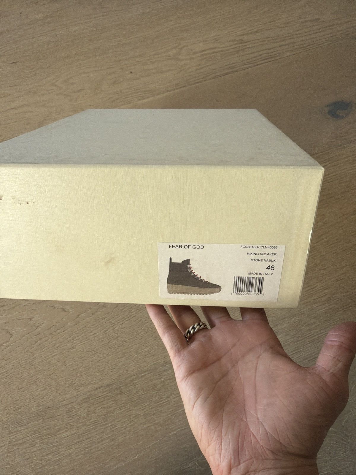 Fear of God $1195 Fear of god HIKING SNEAKER STONE NABUK 46 NIB Size US 13 / EU 46 - 9 Thumbnail