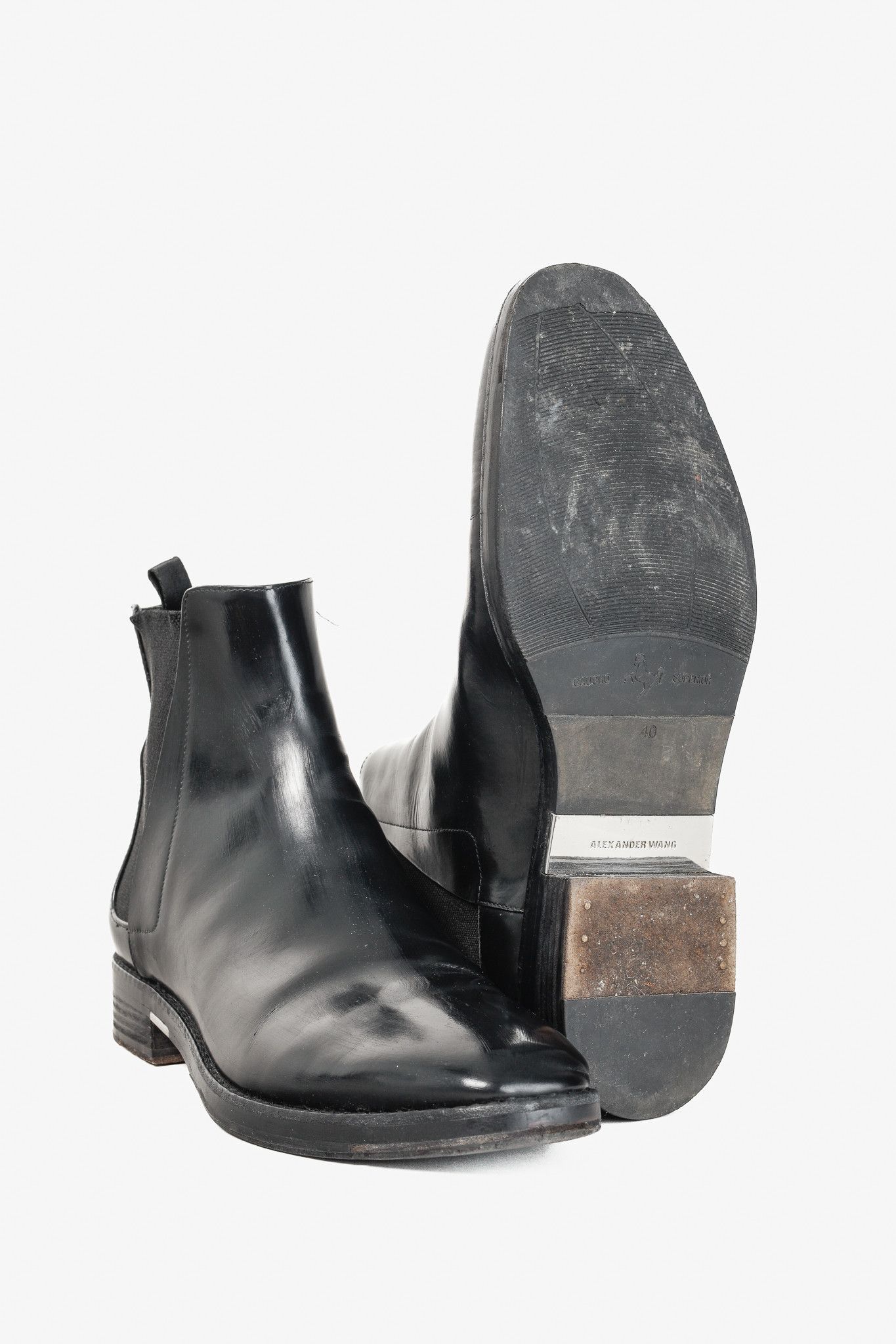 Alexander Wang Alexander Wang Fia Black Leather Chelsea Boot Size US 9.5 / IT 39.5 - 4 Thumbnail