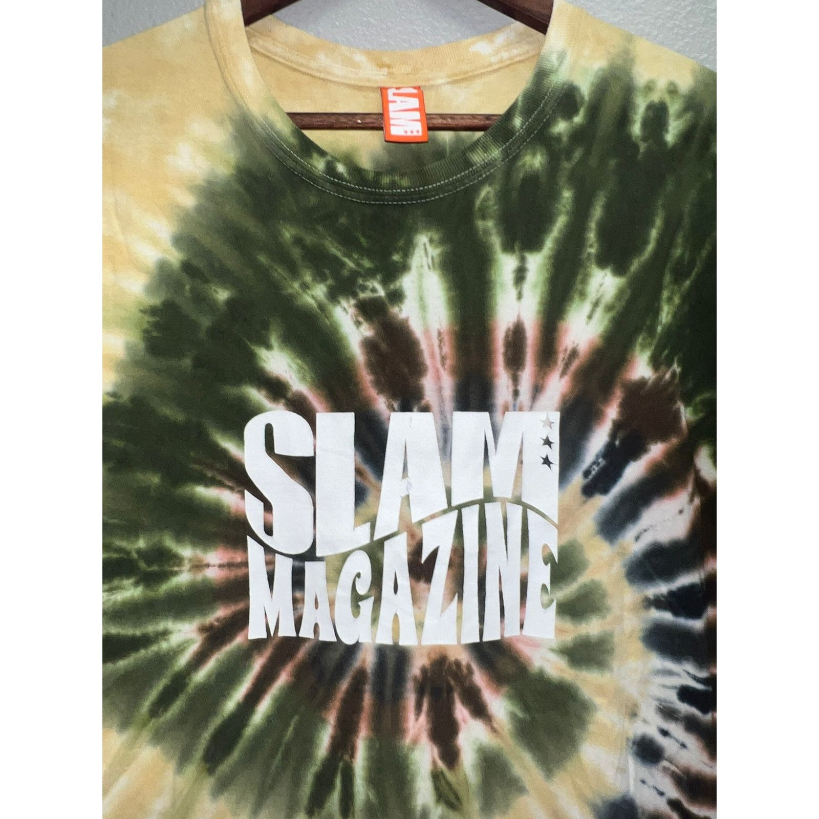 Vintage Vintage Slam Magazine Shirt Basketball Hoop Green Tee Large Size US L / EU 52-54 / 3 - 2 Thumbnail