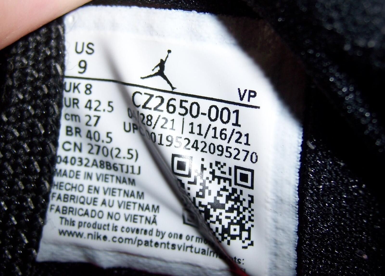 Nike Nike Air Jordan 36 (XXXVI) "Black Infrared" Men's US 9 Size US 9 / EU 42 - 6 Thumbnail