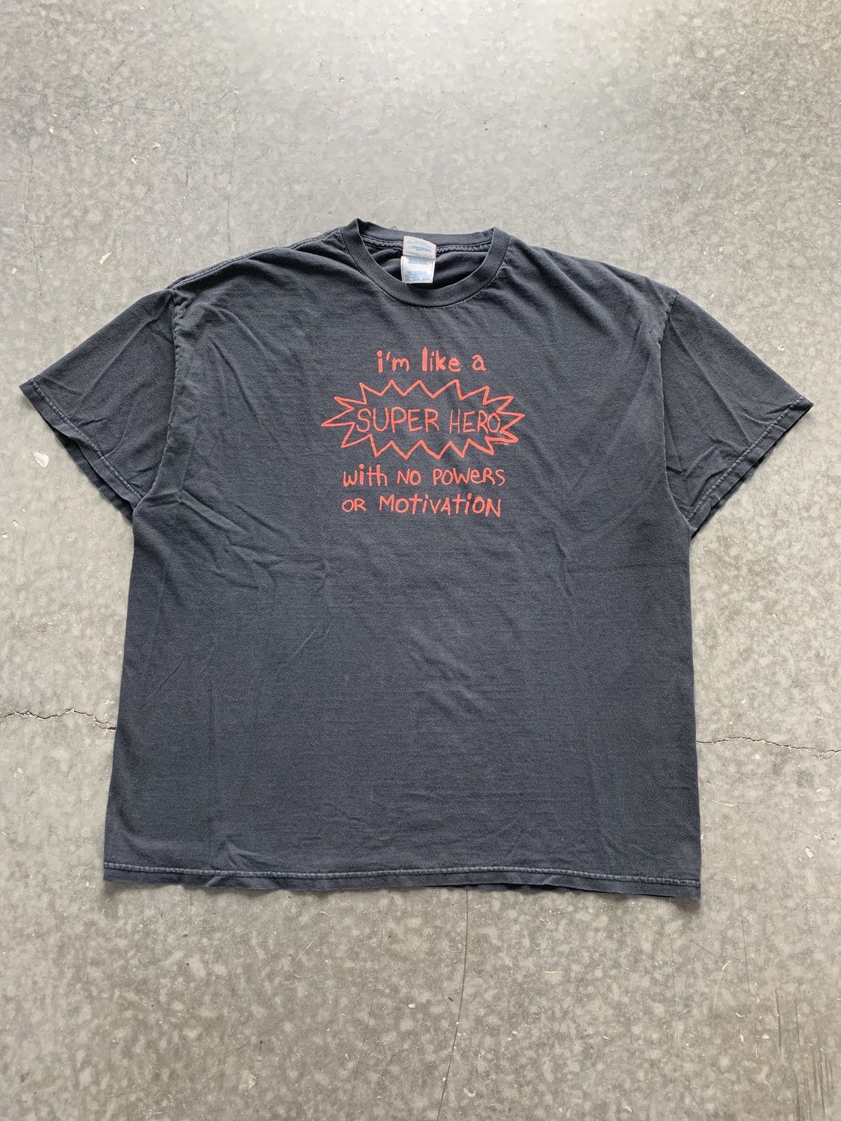Vintage Funny Vintage Y2K Oversized Saying Tee Size US XXL / EU 58 / 5 - 1 Thumbnail