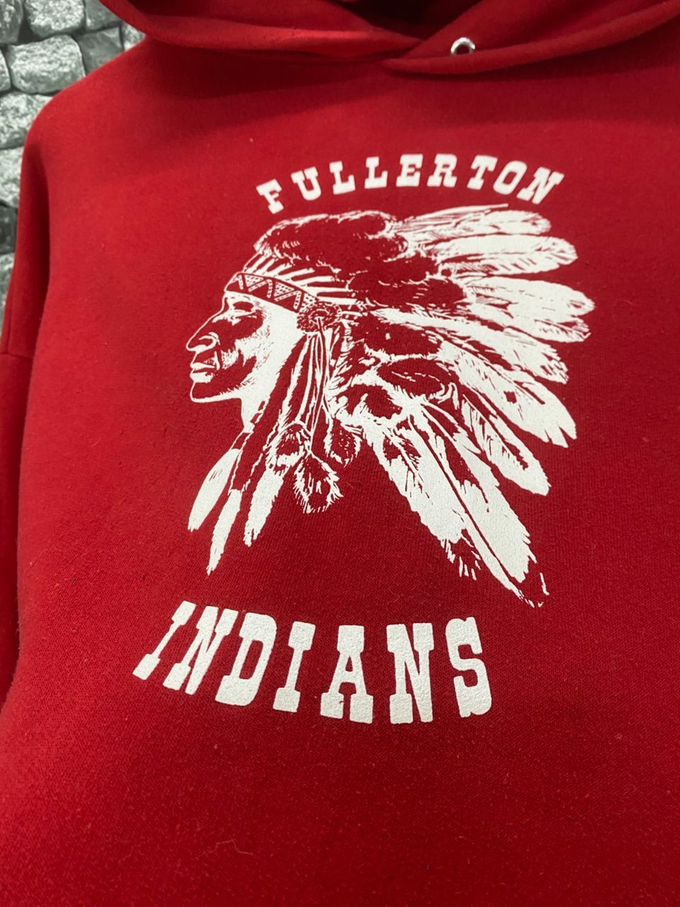 Vintage Vintage 90s Fullerston Indians Distressed Hoodies Size US XL / EU 56 / 4 - 3 Thumbnail