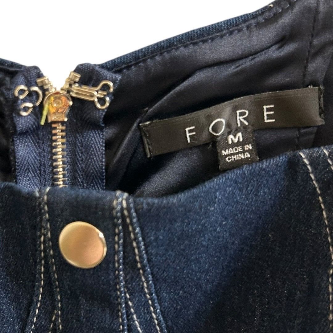 Other NWOT - Fore Denim Mini Dress - Size Medium Size M / US 6-8 / IT 42-44 - 3 Thumbnail