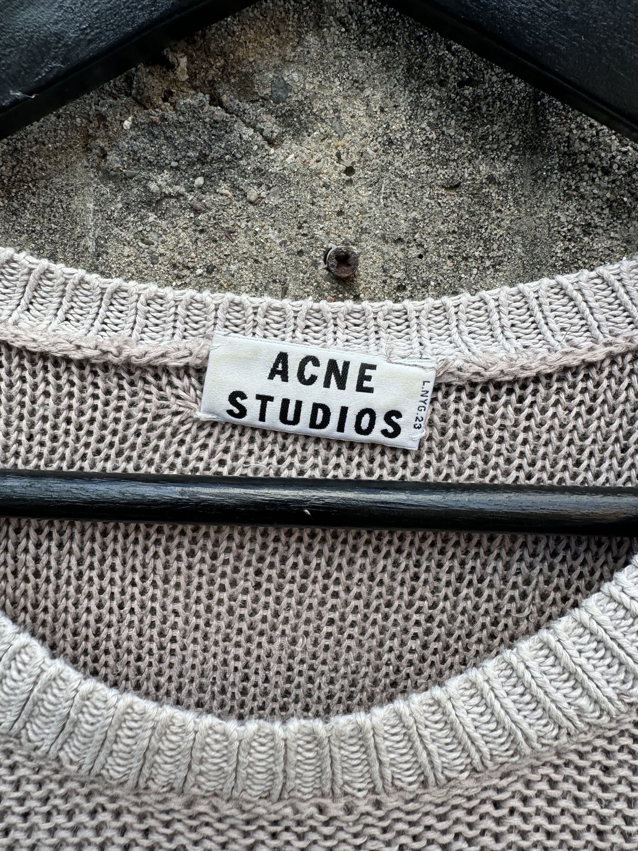 Acne Studios SS13 Contrast Knit Linen Sweater Size US M / EU 48-50 / 2 - 3 Thumbnail