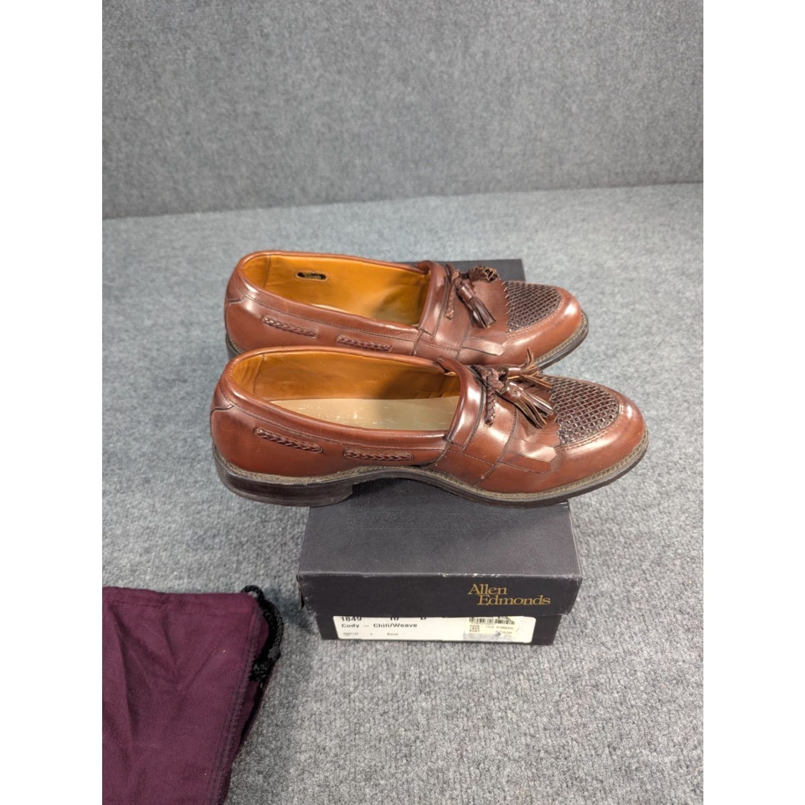 Allen Edmonds Allen Edmonds Cody Kiltie Tassel Weave Loafer Brown 10.5 D USA Vintage Mens Dress Oxford Slip On Leather Size US 11 / EU 44 - 7 Thumbnail