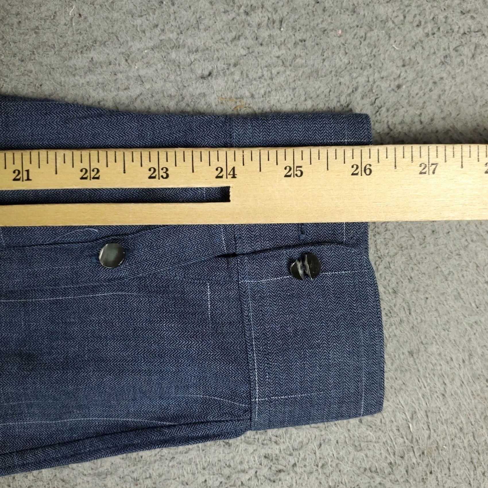 John Varvatos John Varvatos Shirt Mens Size L Blue Casual Button-Up Long Sleeve Vintage No Size US L / EU 52-54 / 3 - 7 Thumbnail