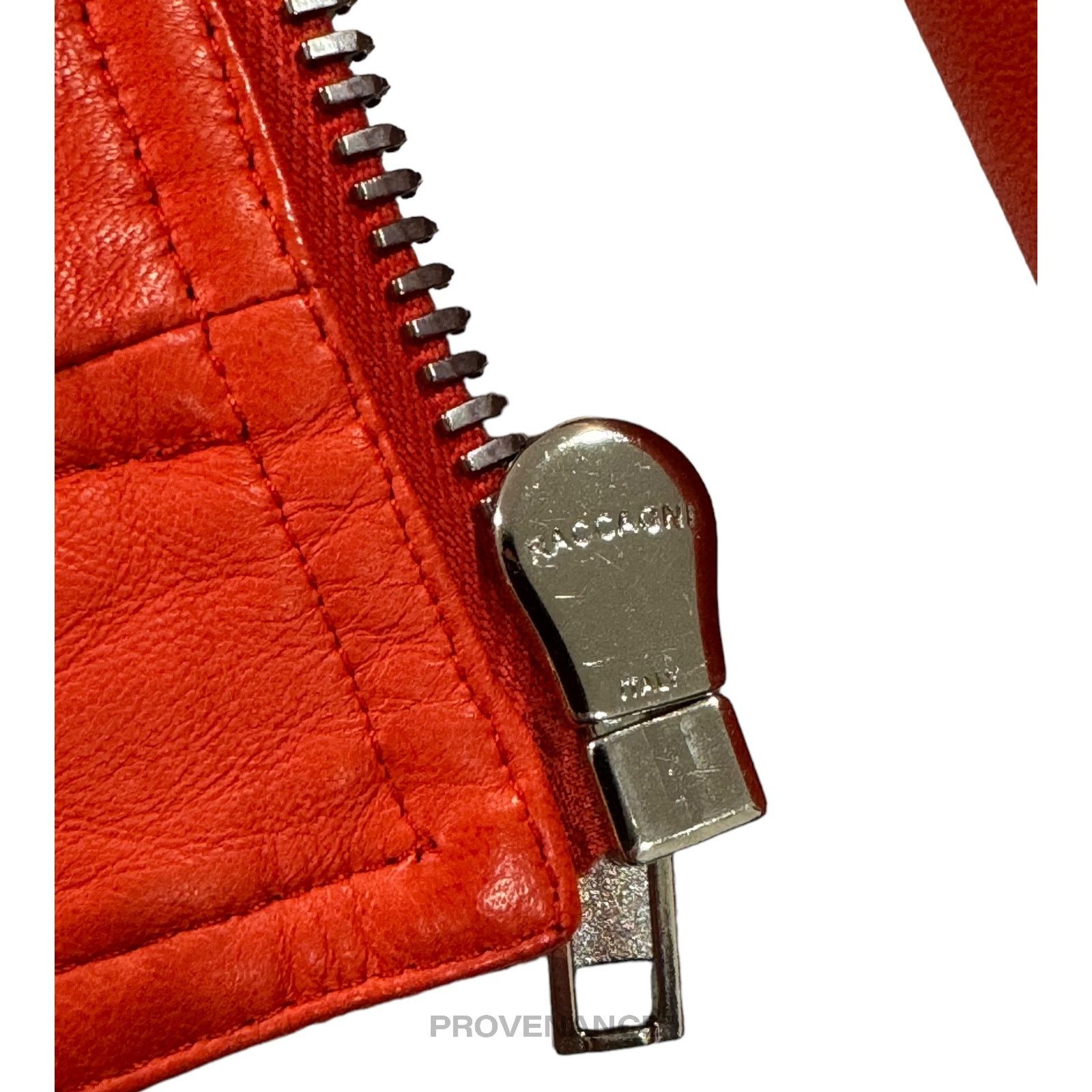 Rick Owens 🔴 Rick Owens Walrus Intarsia Leather Jacket - 50 Red Size US M / EU 48-50 / 2 - 13 Thumbnail