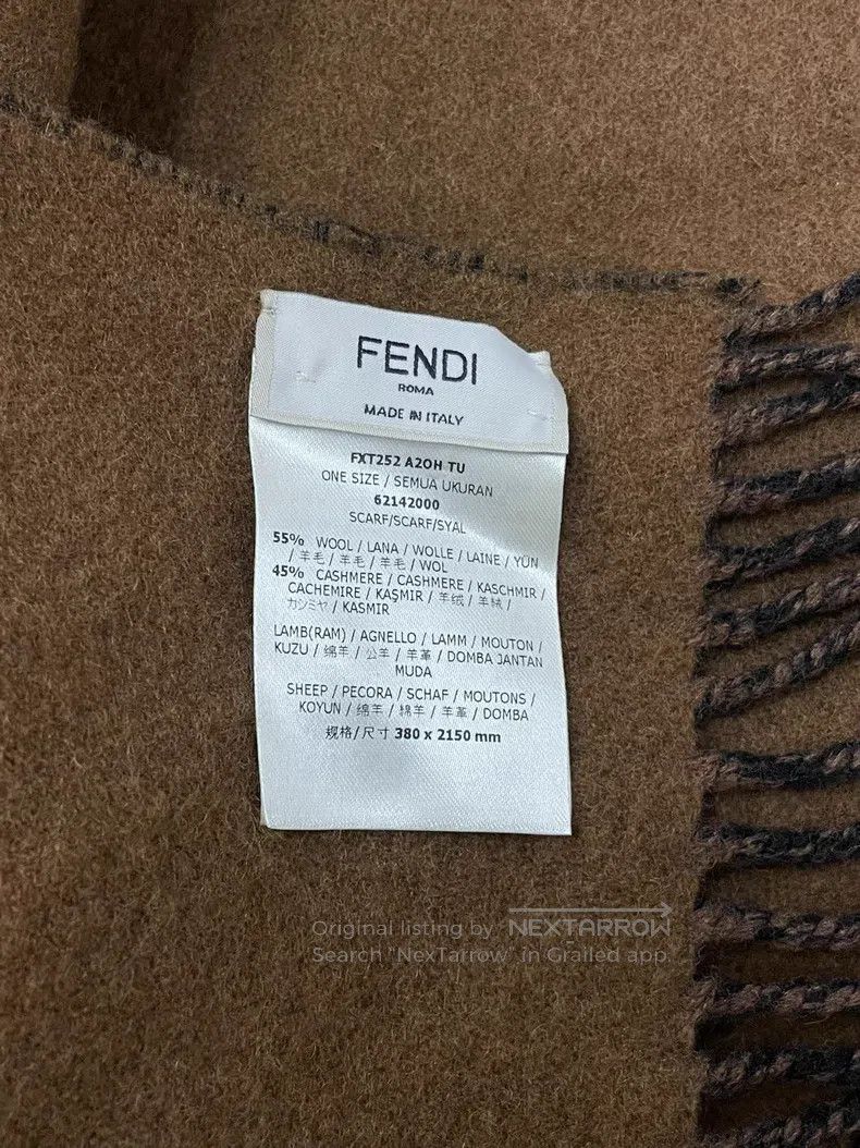 Fendi Fendi size 38*215cm New Fall/Winter Old Logo Large Pocket S Size ONE SIZE - 4 Thumbnail