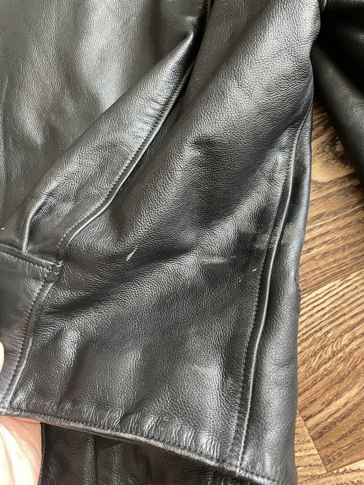 Harley Davidson × Vintage CRAZY HARLEY DAVIDSON LEATHER JACKET Size US XL / EU 56 / 4 - 20 Thumbnail