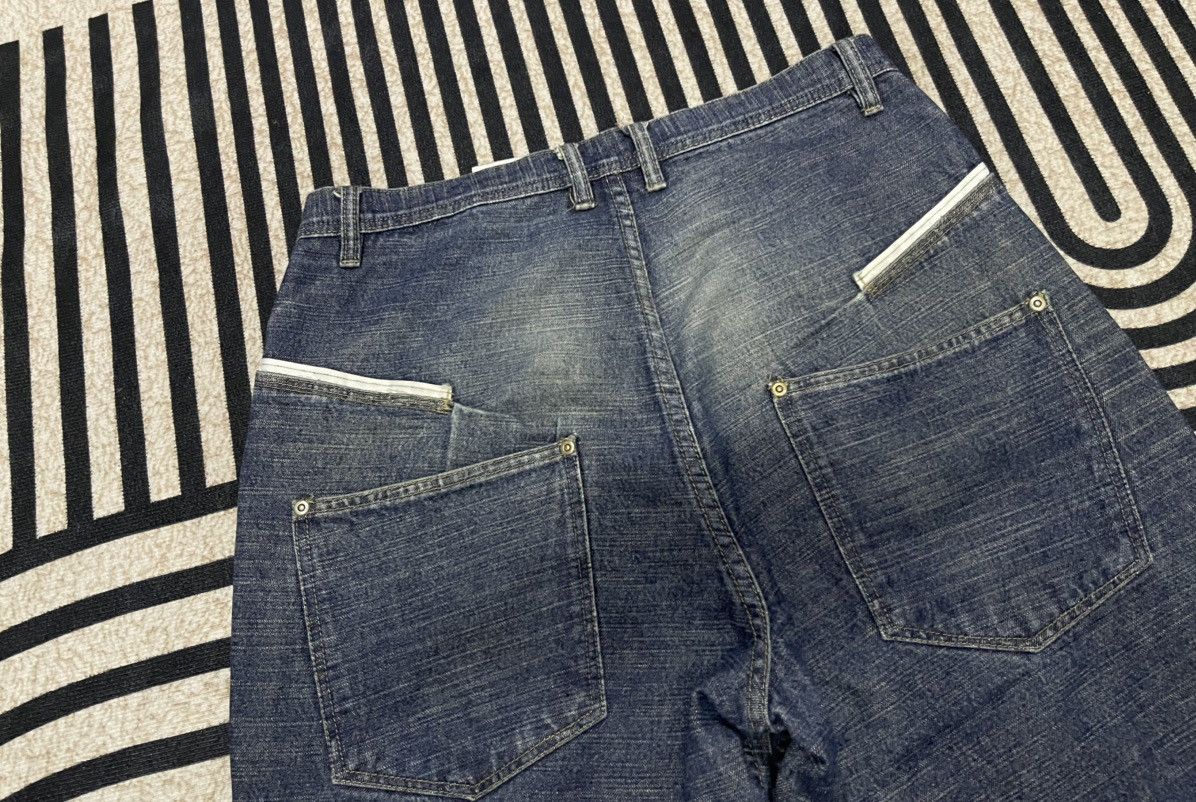 MasterPiece 2000s MASTERPIECE JAPAN BAGGY WASHABLE DISTRESSED JEANS Size US 32 / EU 48 - 18 Thumbnail