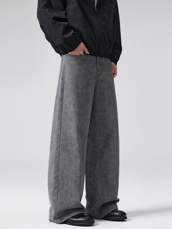 Japanese Brand American tie-dye washed straight-leg wide-leg loose jeans Size US 32 / EU 48 - 3 Thumbnail
