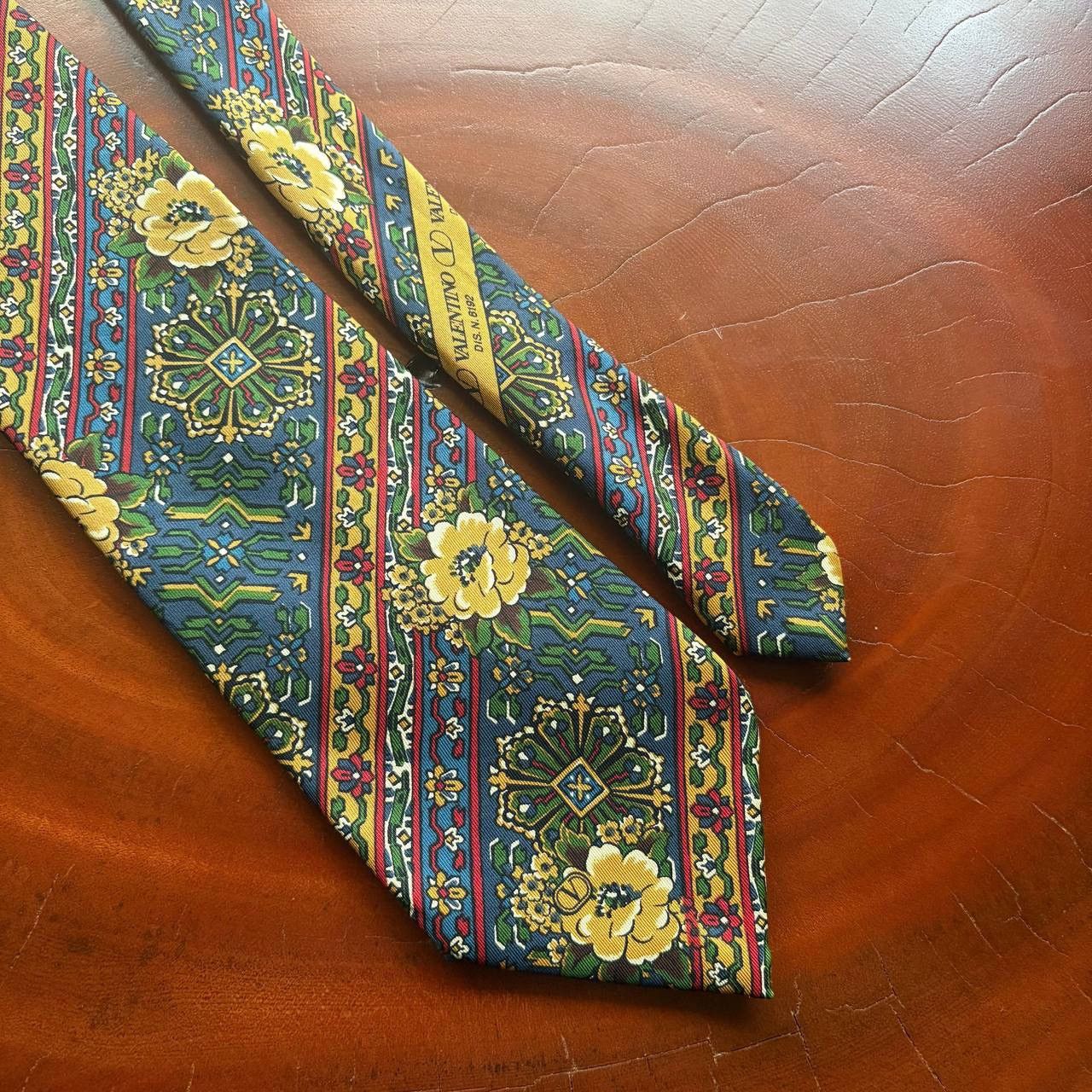 Valentino Valentino Garavani Silk Floral Pattern Neck Tie Size ONE SIZE - 4 Thumbnail
