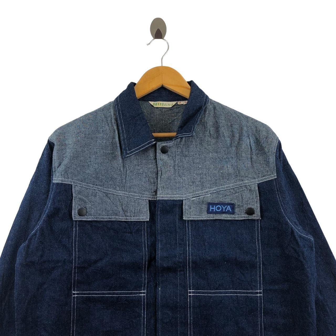 Vintage Vintage 90’ HOYA JAPAN Pure Indigo Denim Jeans Jacket Size US M / EU 48-50 / 2 - 3 Thumbnail