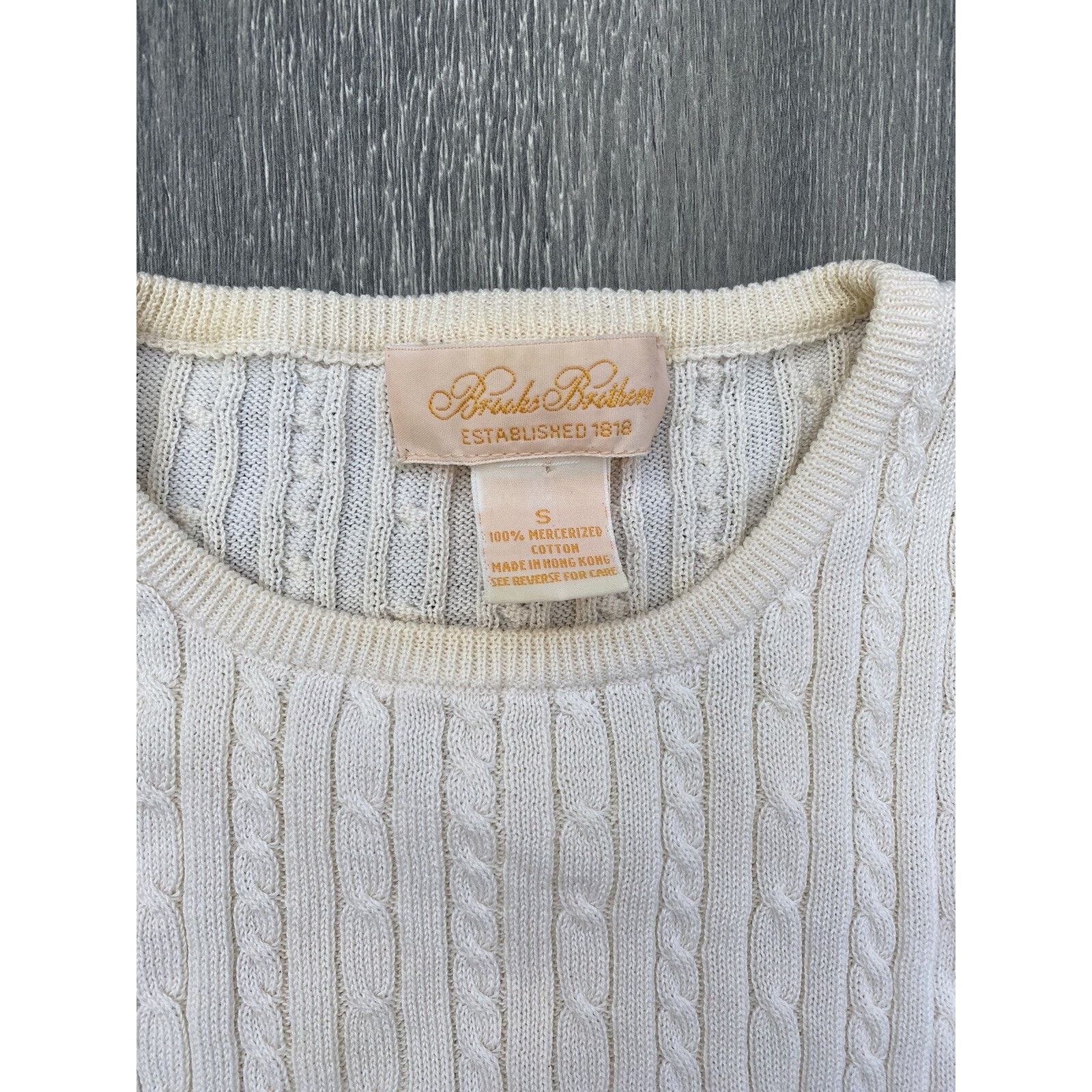 Brooks Brothers Brooks Brothers cotton knit top crewneck A000244 Size S / US 4 / IT 40 - 2 Thumbnail