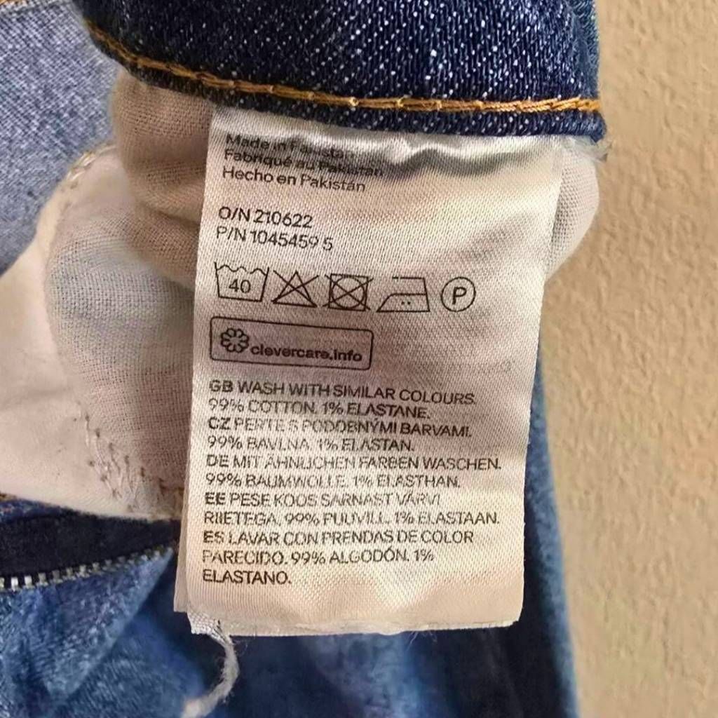 H&M H&M Women’s Blue Straight Wide Leg Jeans Size 10 High Rise D Size 32" / US 10 / IT 46 - 9 Thumbnail