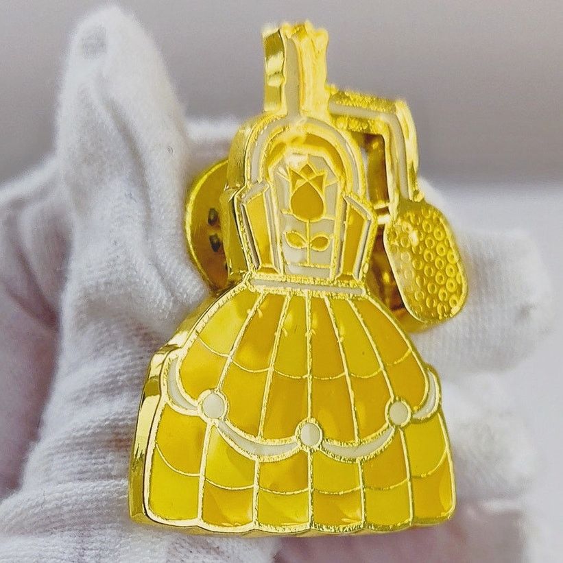 Disney Disney Loungefly Belle Perfume Pin Yellow Enamel Size ONE SIZE - 2 Thumbnail