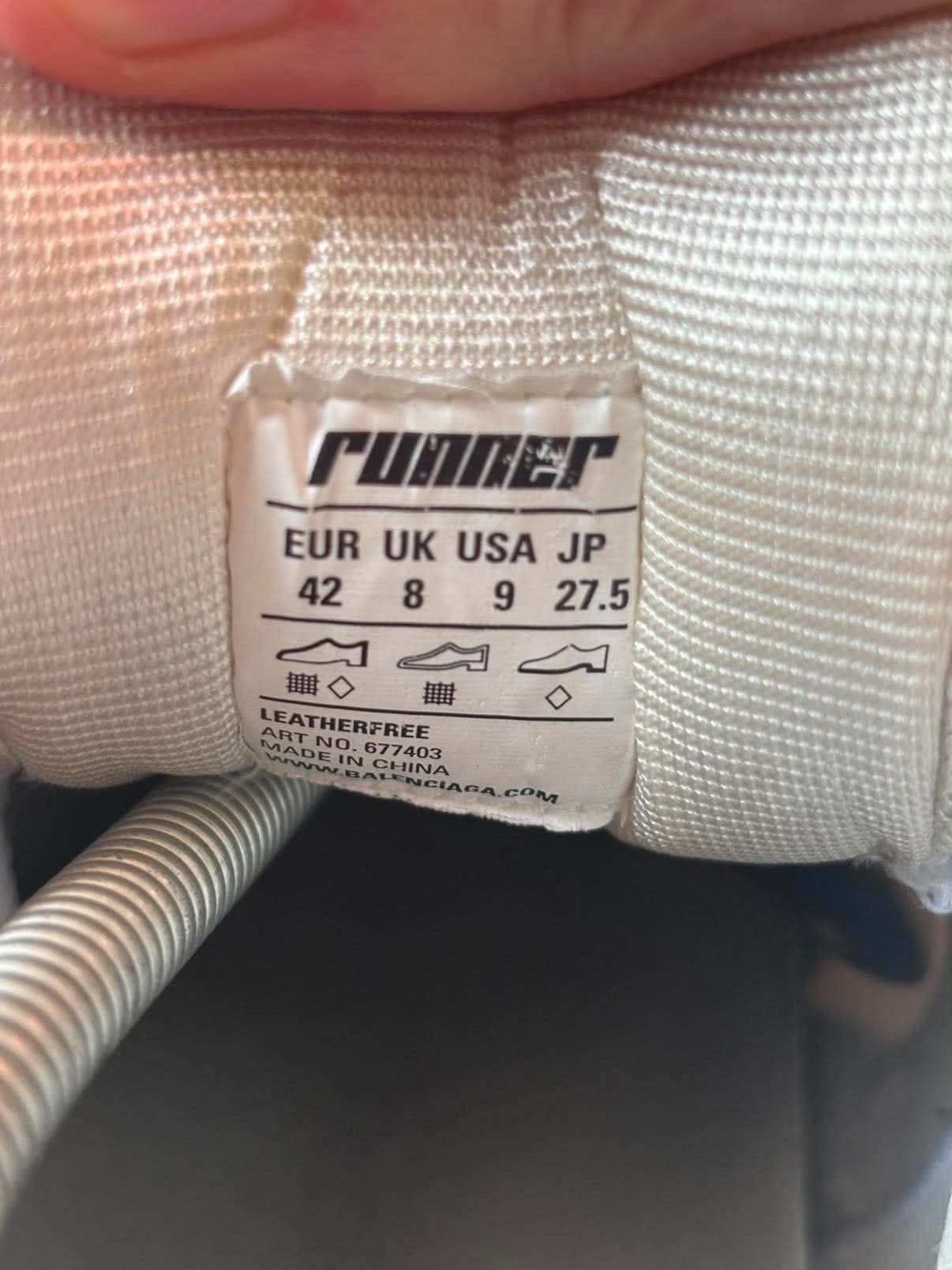 Balenciaga Balenciaga Runner 42 US 9 Size US 9 / EU 42 - 9 Thumbnail
