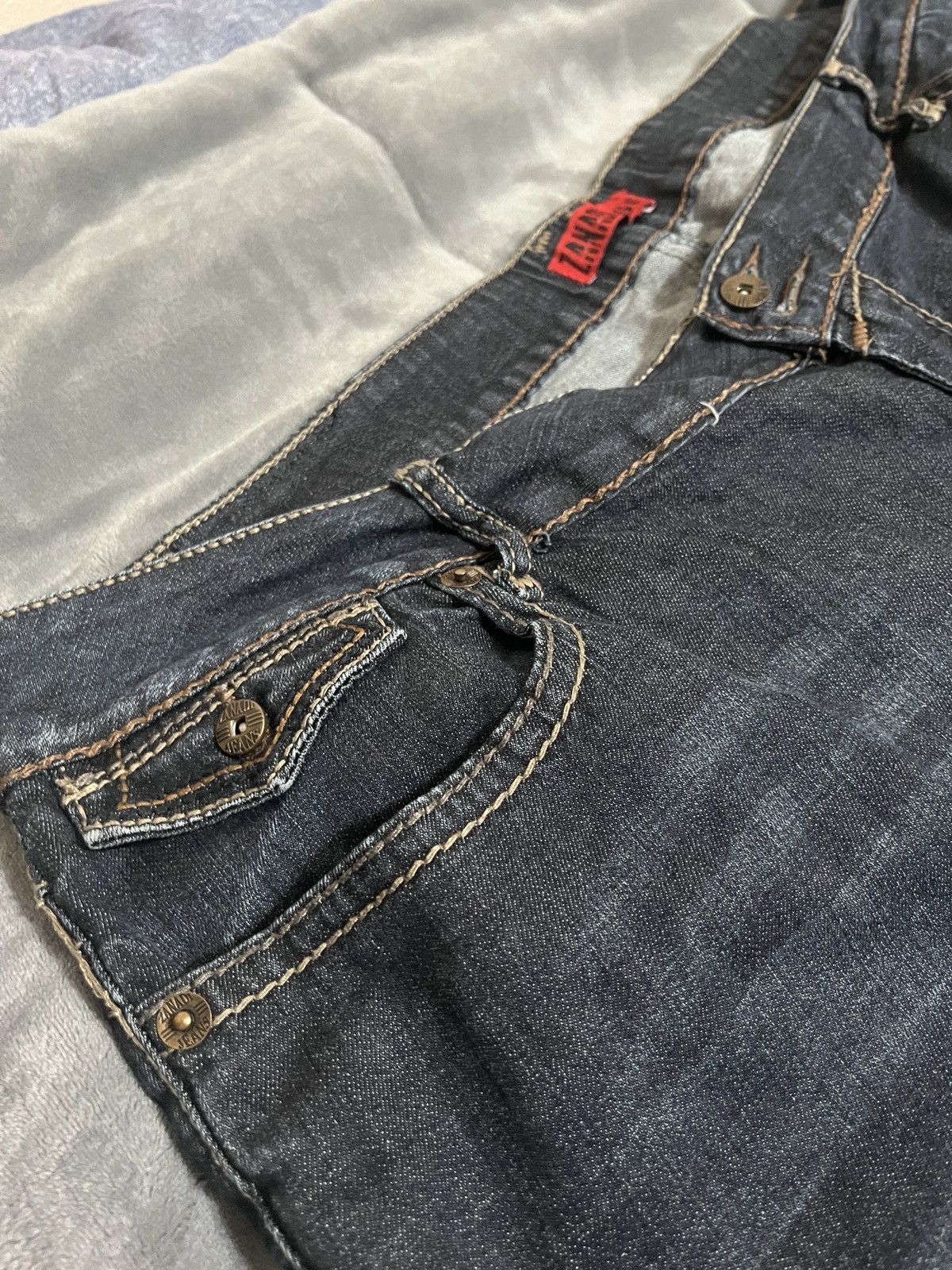 Japanese Brand × Vintage Y2K Vintage Japanese style ZanaDi denim jeans Size 26" / US 2 / IT 38 - 2 Thumbnail