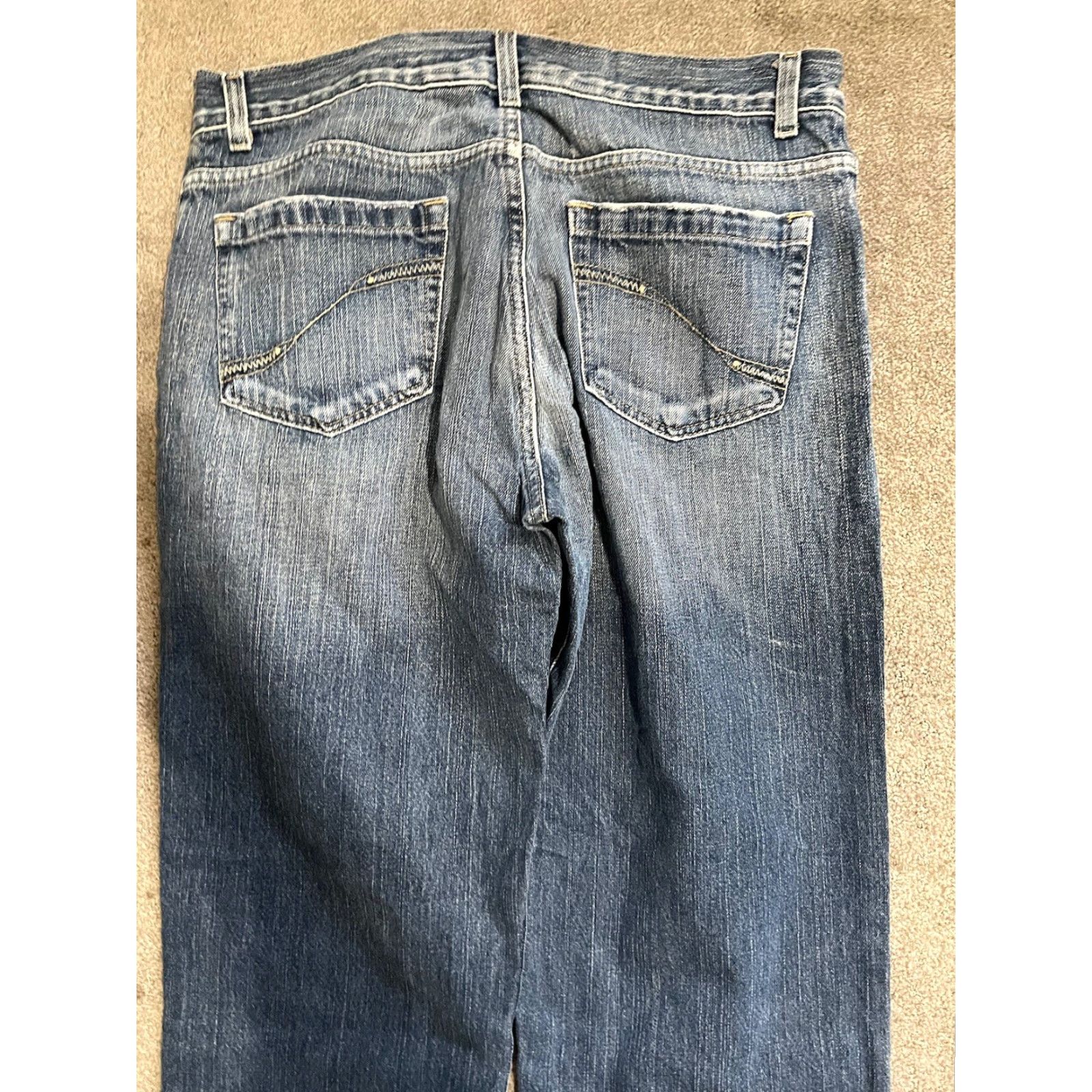 DKNY DKNY Jeans Men's 34x30 Denim Blue Cotton Relaxed Leg Workwear Dark Wash Faded City Classic Outdoor 34 Mens Jeans Blue Cotton DKNY 5-Pocket Size US 34 / EU 50 - 4 Thumbnail