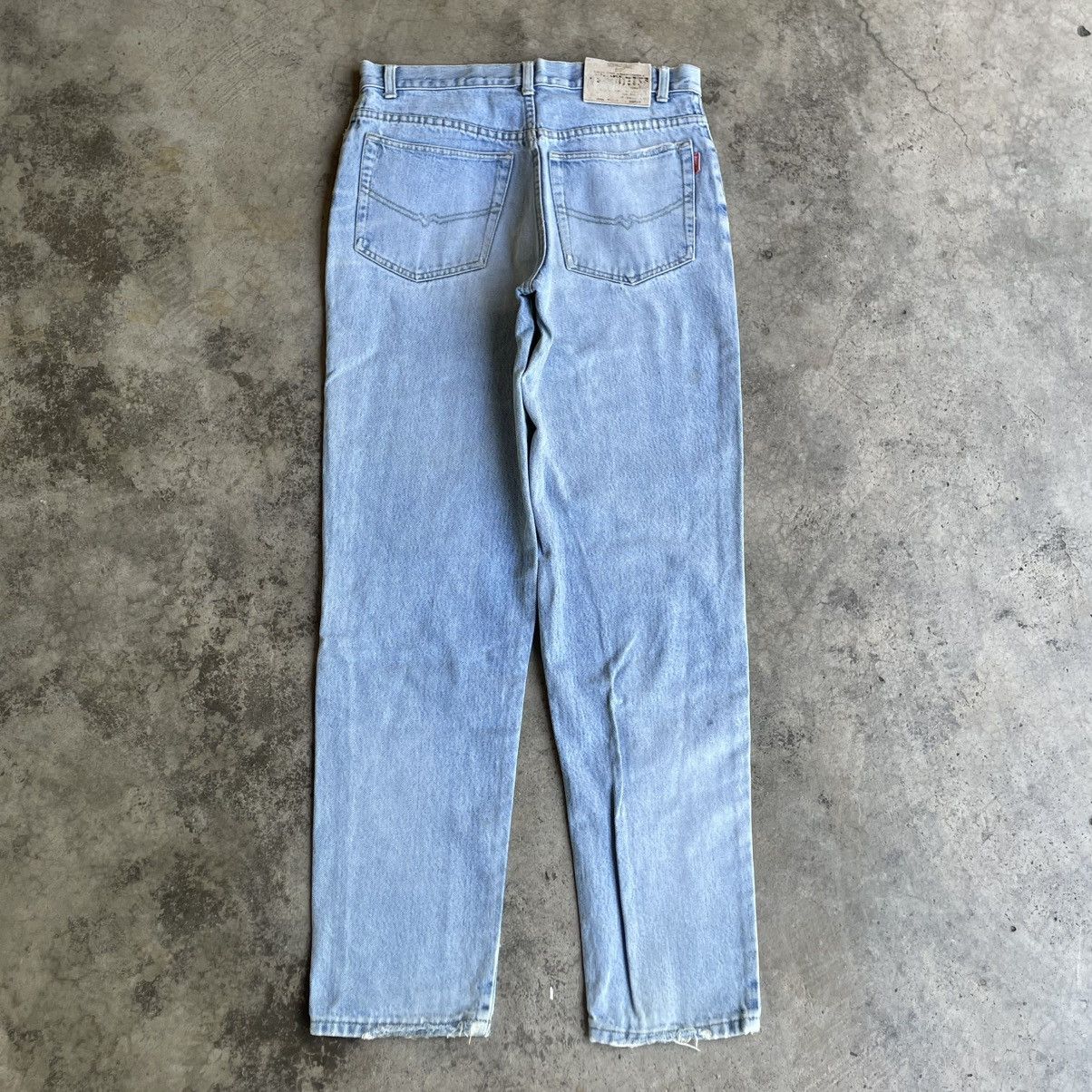 Japanese Brand 🔥Vintage 80s EL JOHN Stoned Washed Ripped Distress Jeans Size US 32 / EU 48 - 4 Thumbnail
