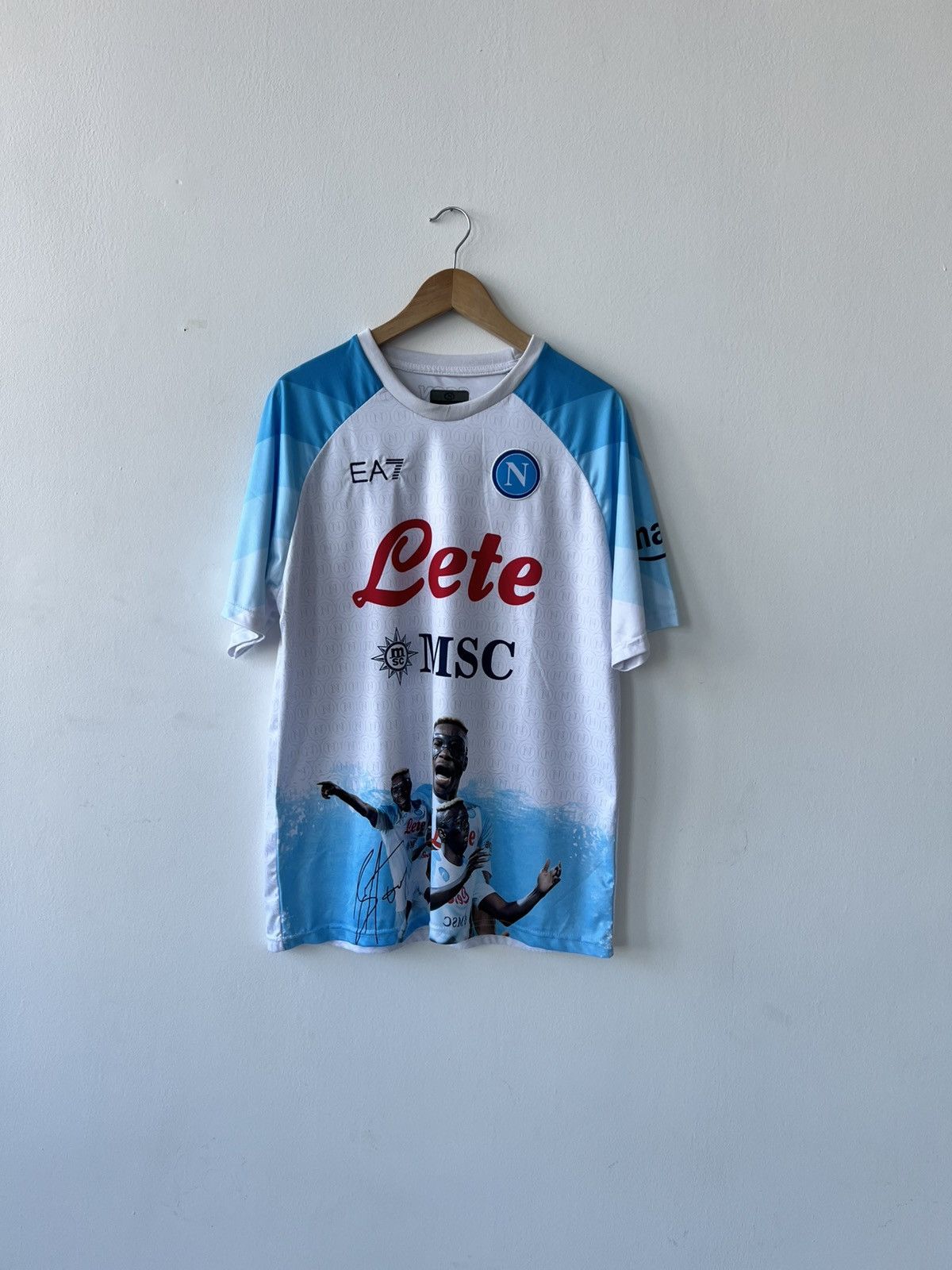 🩸RARE🩸Napoli EA7 2022/2023 Osimhen Face Game Jersey