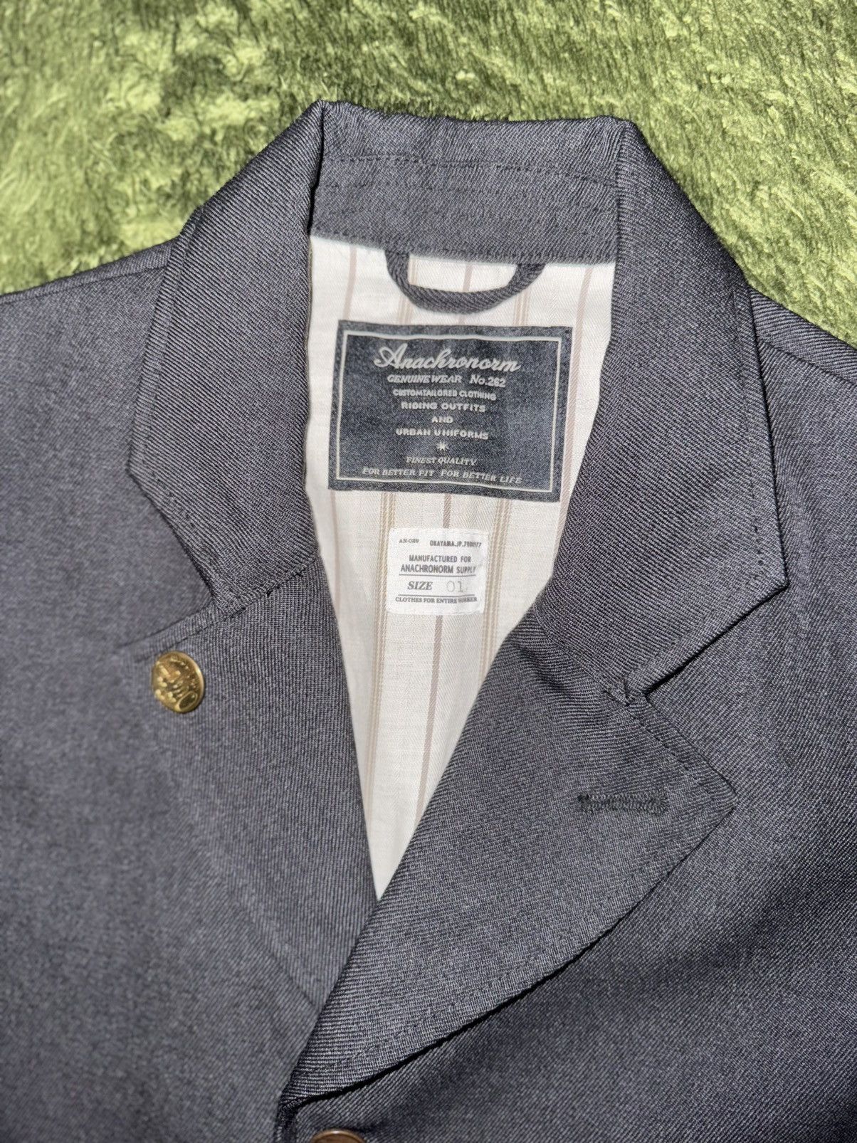 ANACHRONORM [1] ANACHRONORM Tailored Wool Blazer Jacket made in japan Size US S / EU 44-46 / 1 - 3 Thumbnail