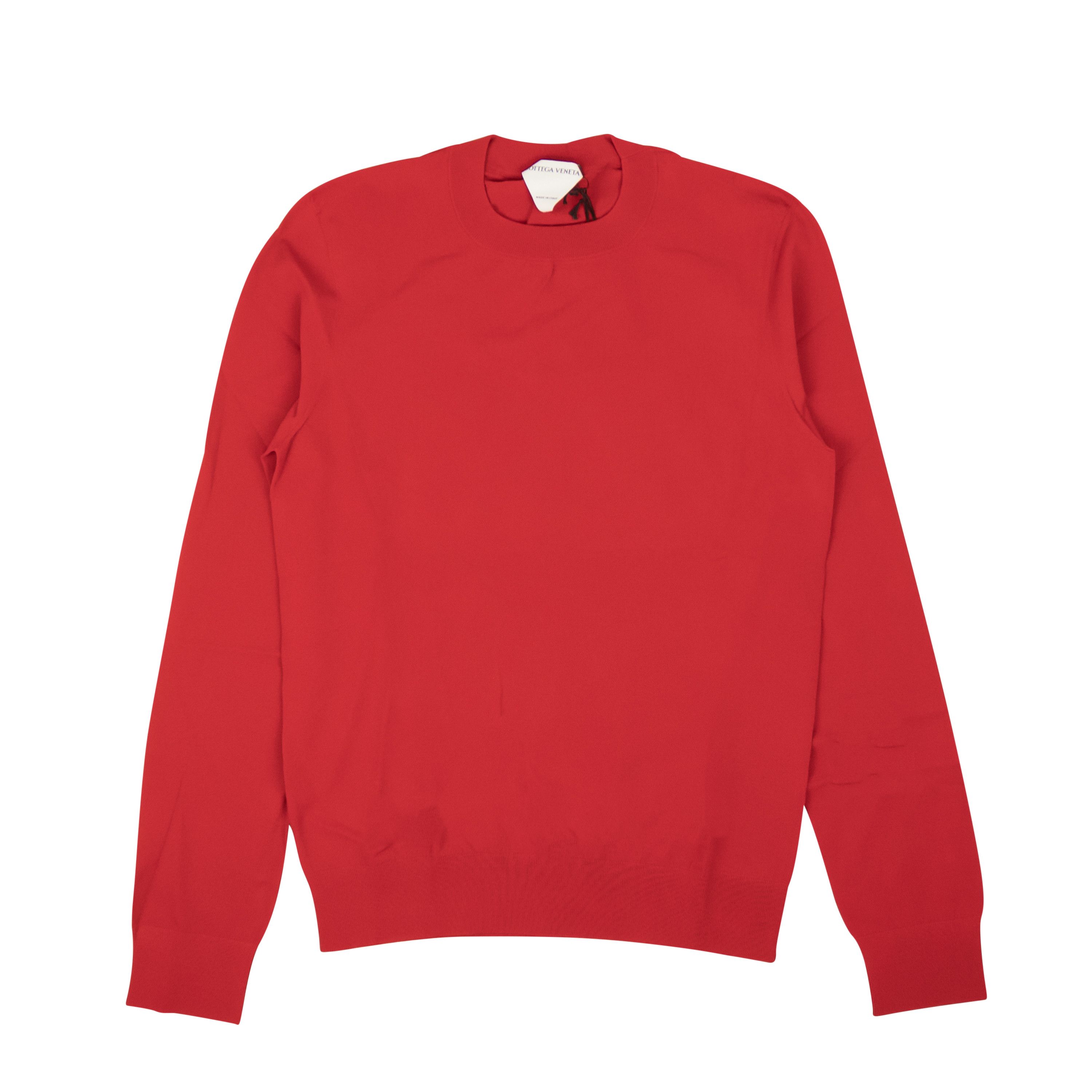 image of Bottega Veneta Red Techno Skin Pullover Sweater Size S, Men's