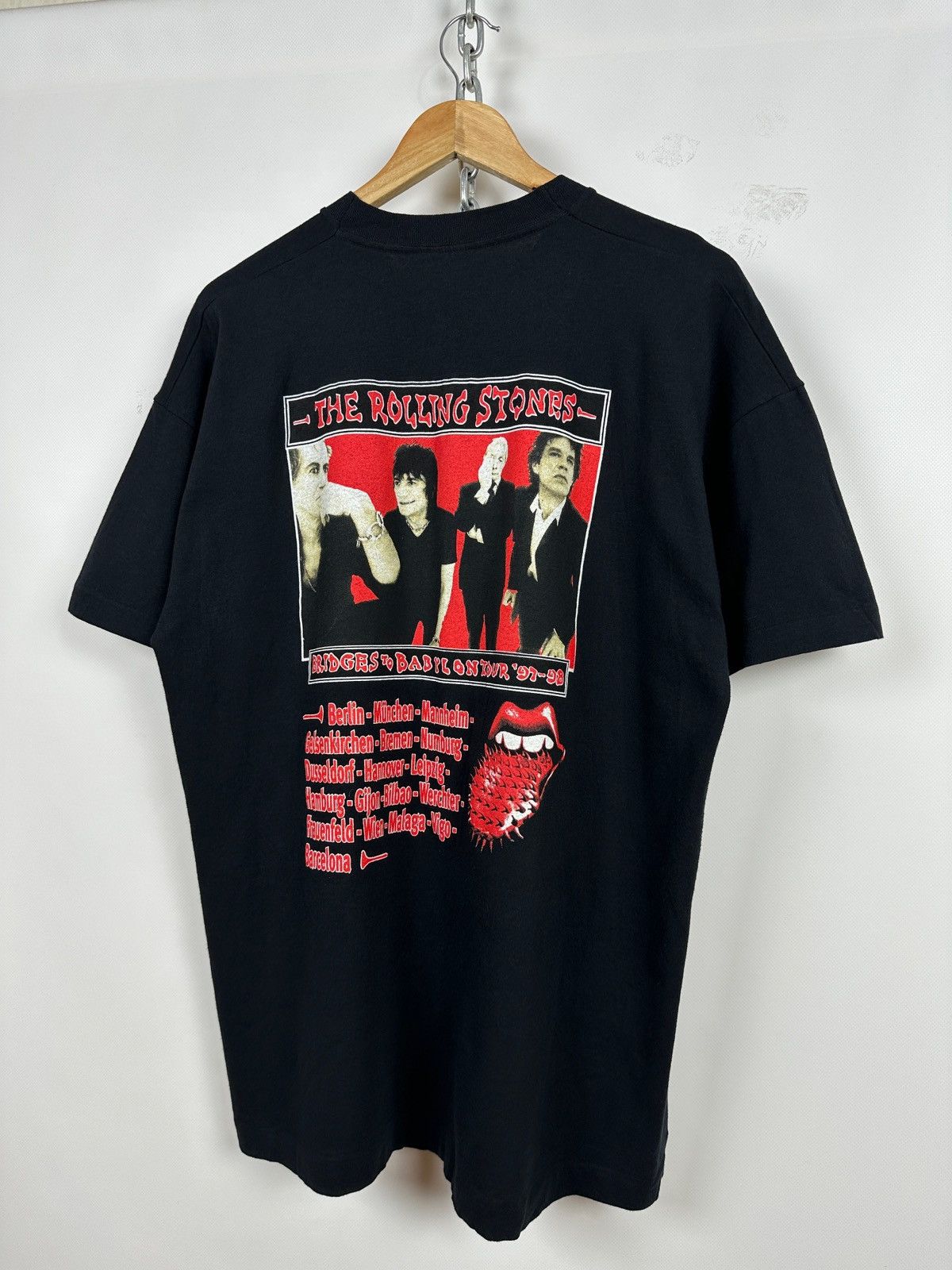 Band Tees 1997/98 Vintage The Rolling Stones Bridges To Babylon Shirt Size US XL / EU 56 / 4 - 17 Thumbnail