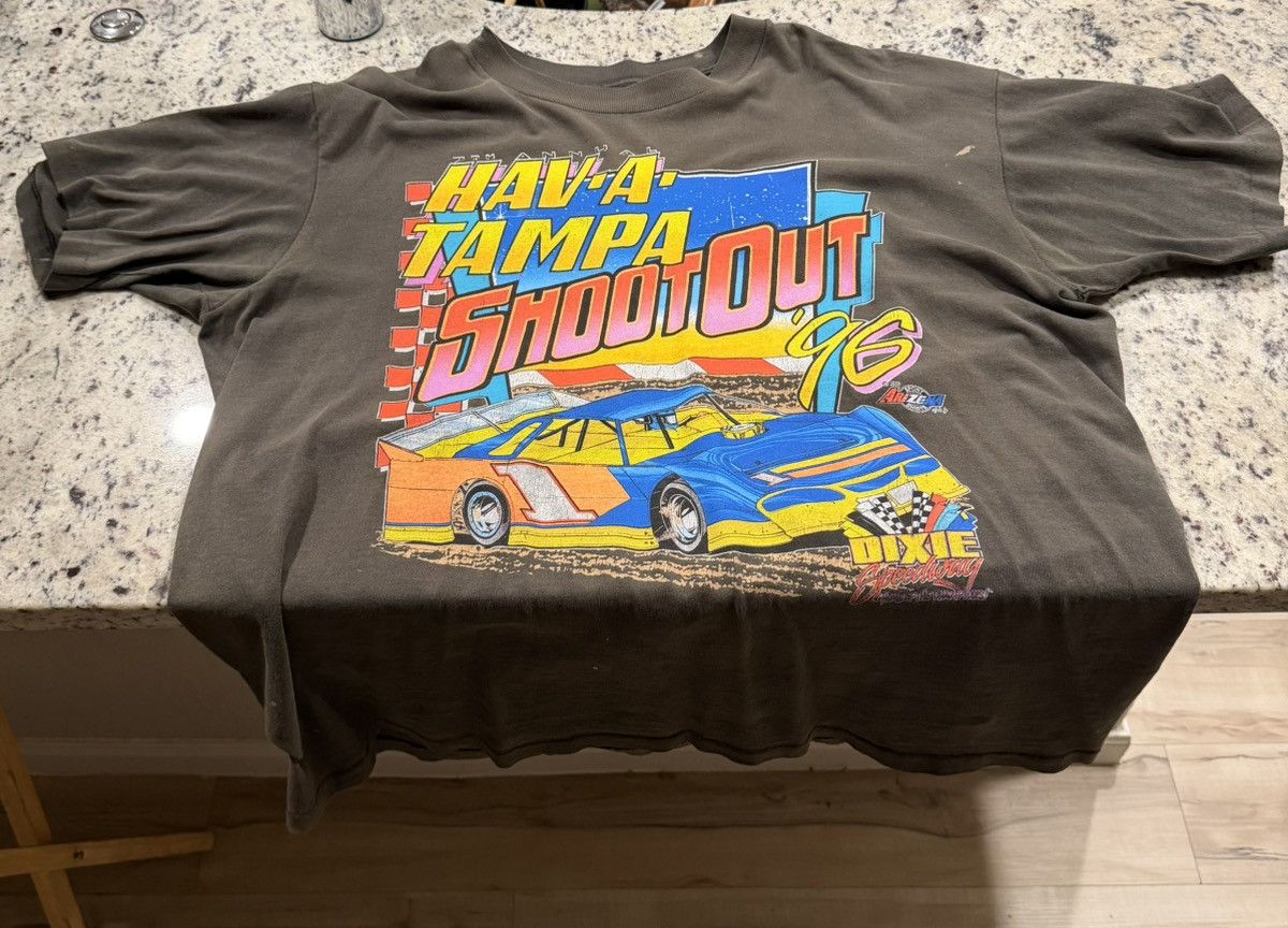 Vintage Vintage Tampa Speedway 96’ T-shirt Size US XL / EU 56 / 4 - 1 Thumbnail