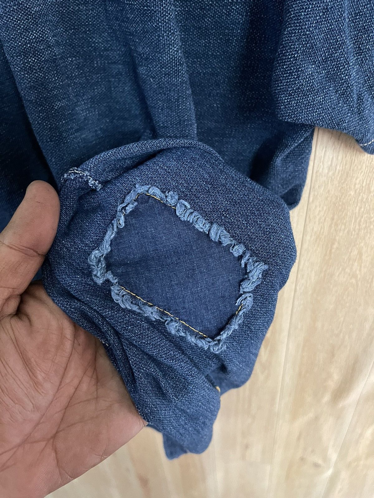 45rpm × Indigo × Japanese Brand 45RPM Deep Indigo Polo Shirt L Made in Japan 🇯🇵 Size US L / EU 52-54 / 3 - 12 Thumbnail