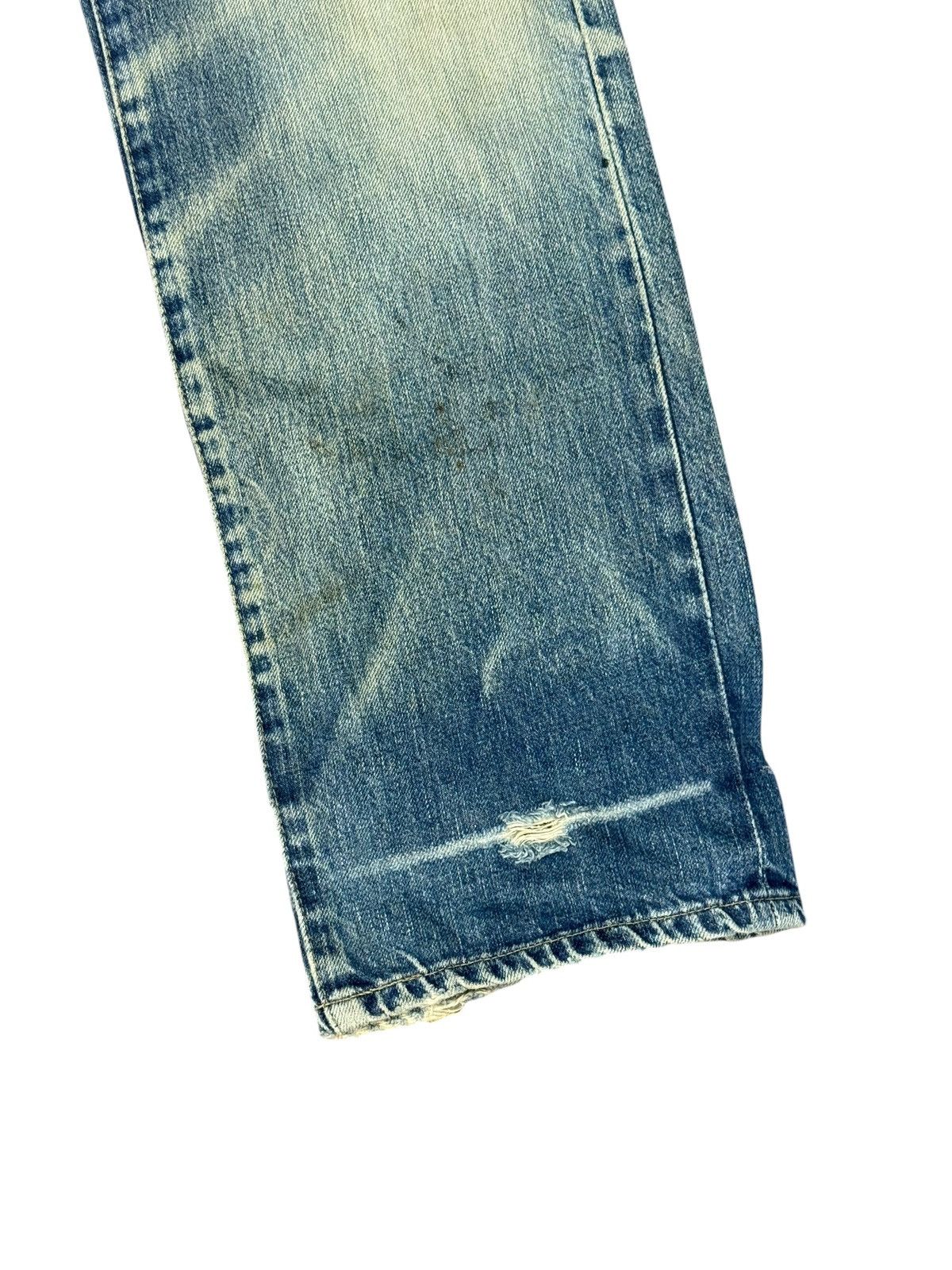 Levi's Vintage Clothing Levi’s Big E 701 LVC Japan Straight Distress Selvedge 3🟦5 Size US 29 - 3 Thumbnail