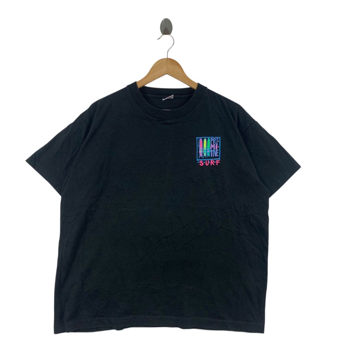 Primitive Vintage 90’ PRIMITIVE SURF HAWAII Stickman Artwork Tee Shirt Size US XL / EU 56 / 4 - 6 Thumbnail