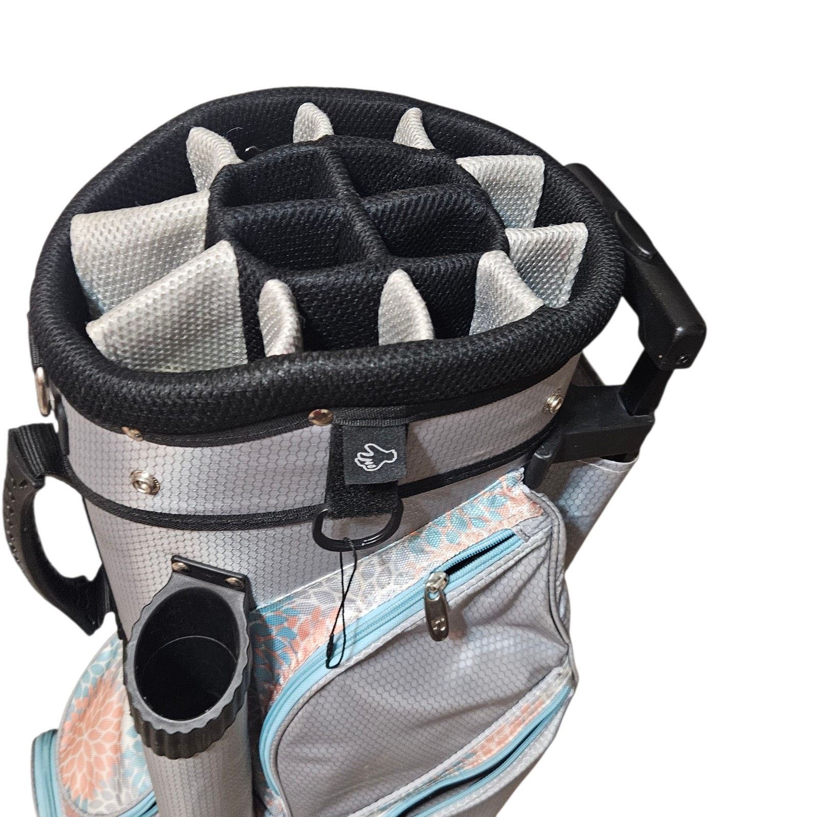Auburn Sportswear RJ Sports Floral 15 Way Women's Golf Cart Bag Wheels Hood Size ONE SIZE - 11 Thumbnail