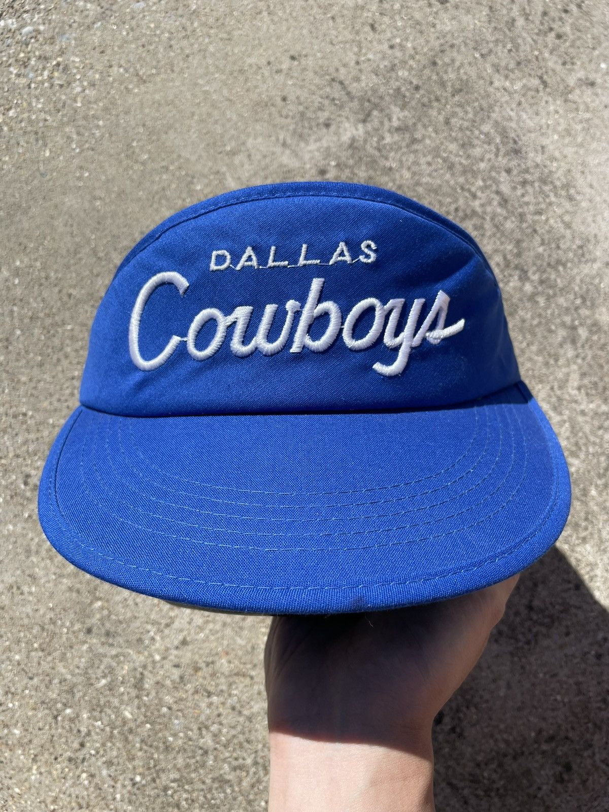 Sports Specialties Vintage Dallas Cowboys Sports Specialties Script Visor Hat Size ONE SIZE - 1 Thumbnail