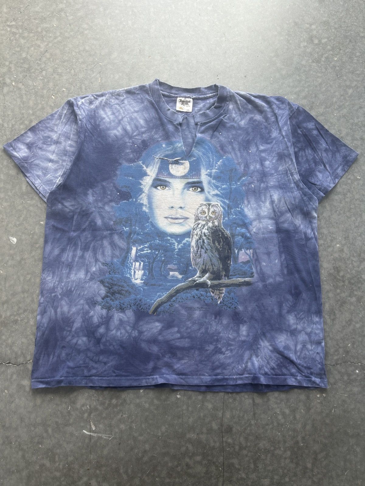 The Mountain × Vintage Vintage 90s The Mountain Tie Dye Graphic Tee Size US XXL / EU 58 / 5 - 2 Thumbnail