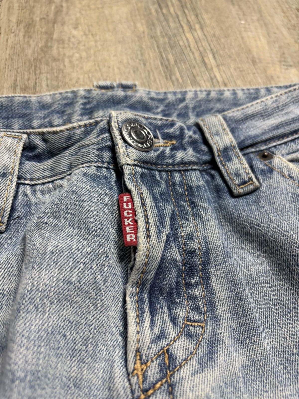 Dsquared2 2005 DSquared2 Fucker Baggy distressed Denim Jeans Italy Size US 30 / EU 46 - 5 Thumbnail