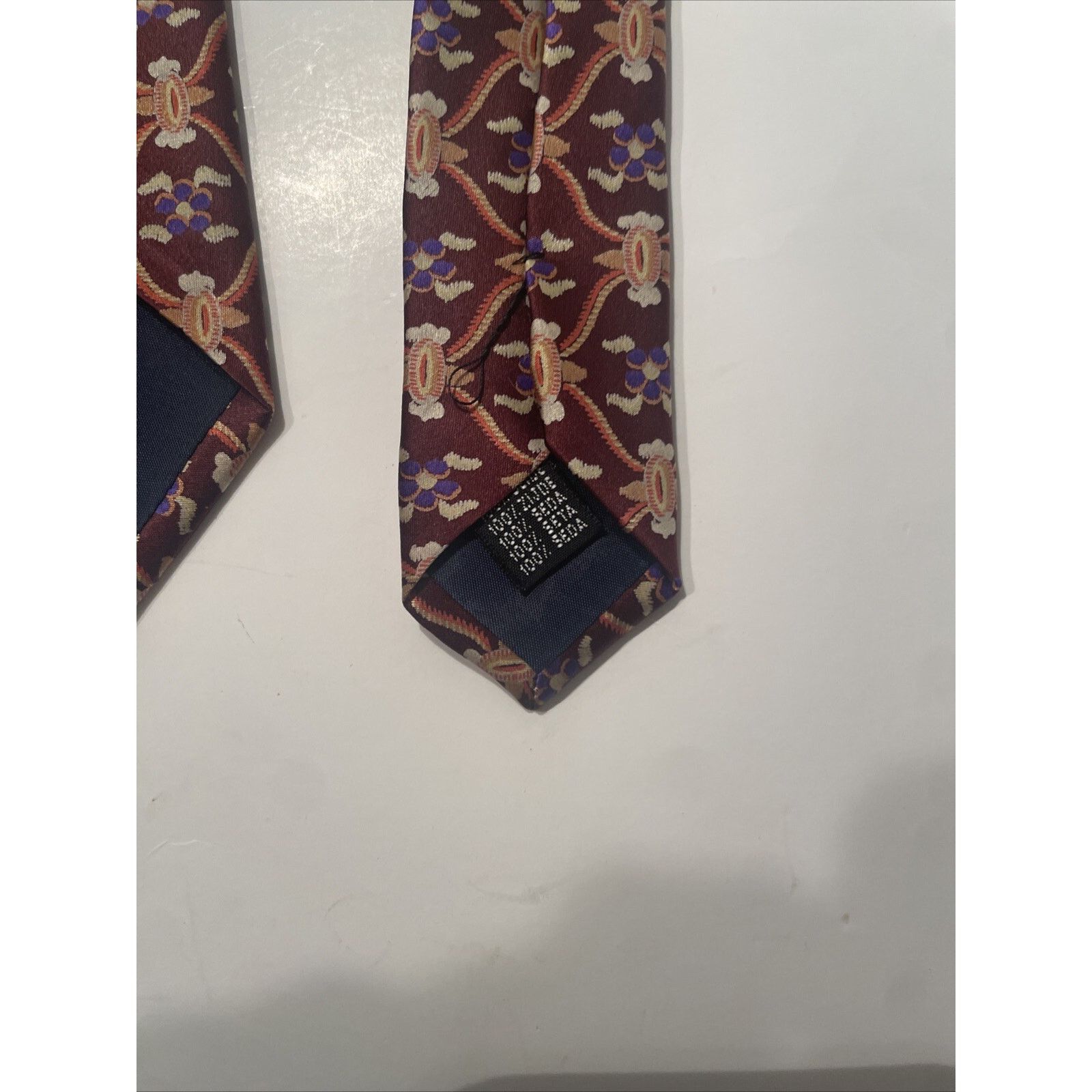TED LAPIDUS TED LAPIDUS MEN'S Abstract SILK MULTICOLOR NECKTIE HANDMADE Size ONE SIZE - 7 Thumbnail