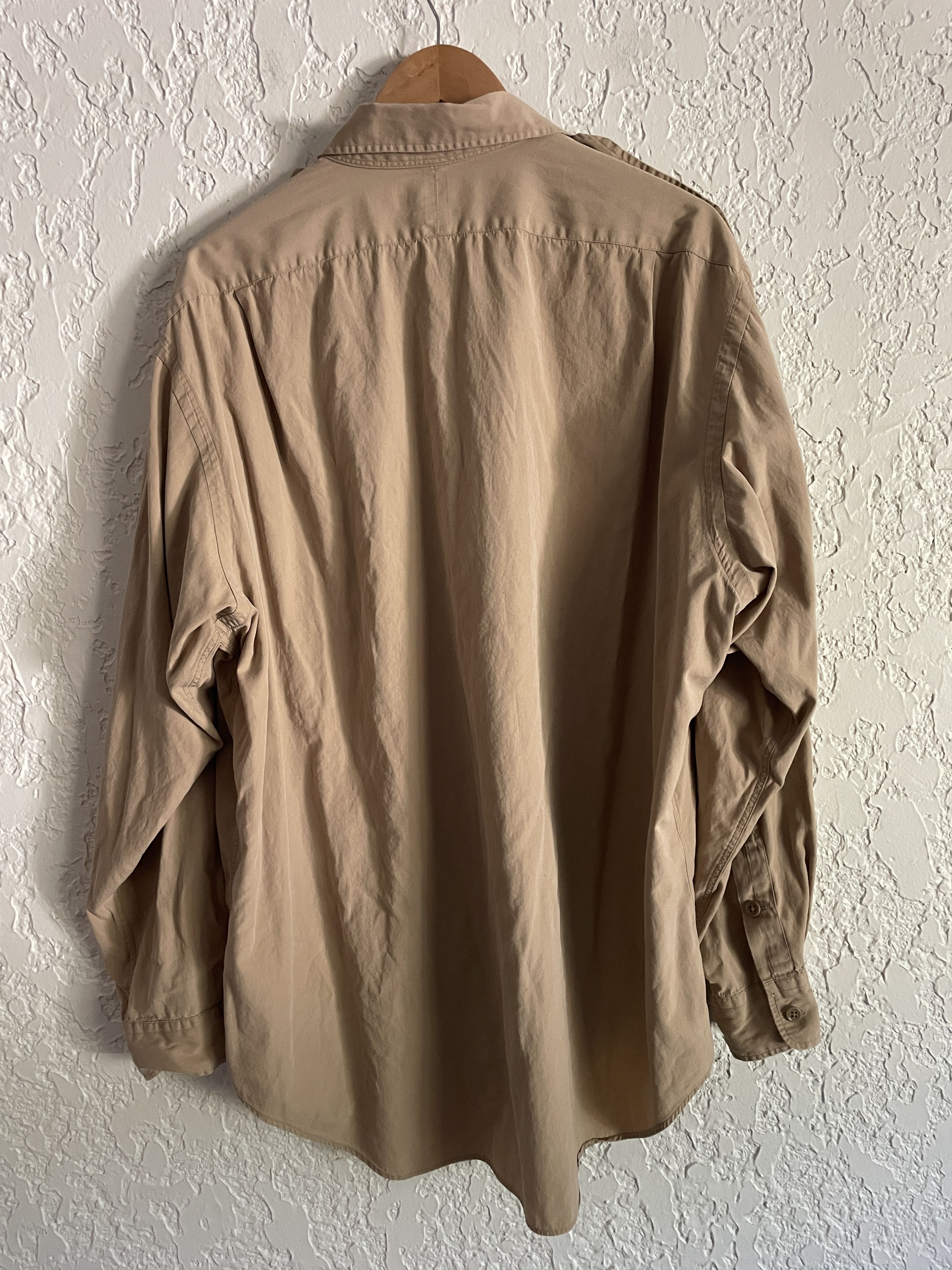 Polo Ralph Lauren 🔥 POLO RALPH LAUREN® Rare 90s Military Button Work Shirt Size US XL / EU 56 / 4 - 5 Thumbnail