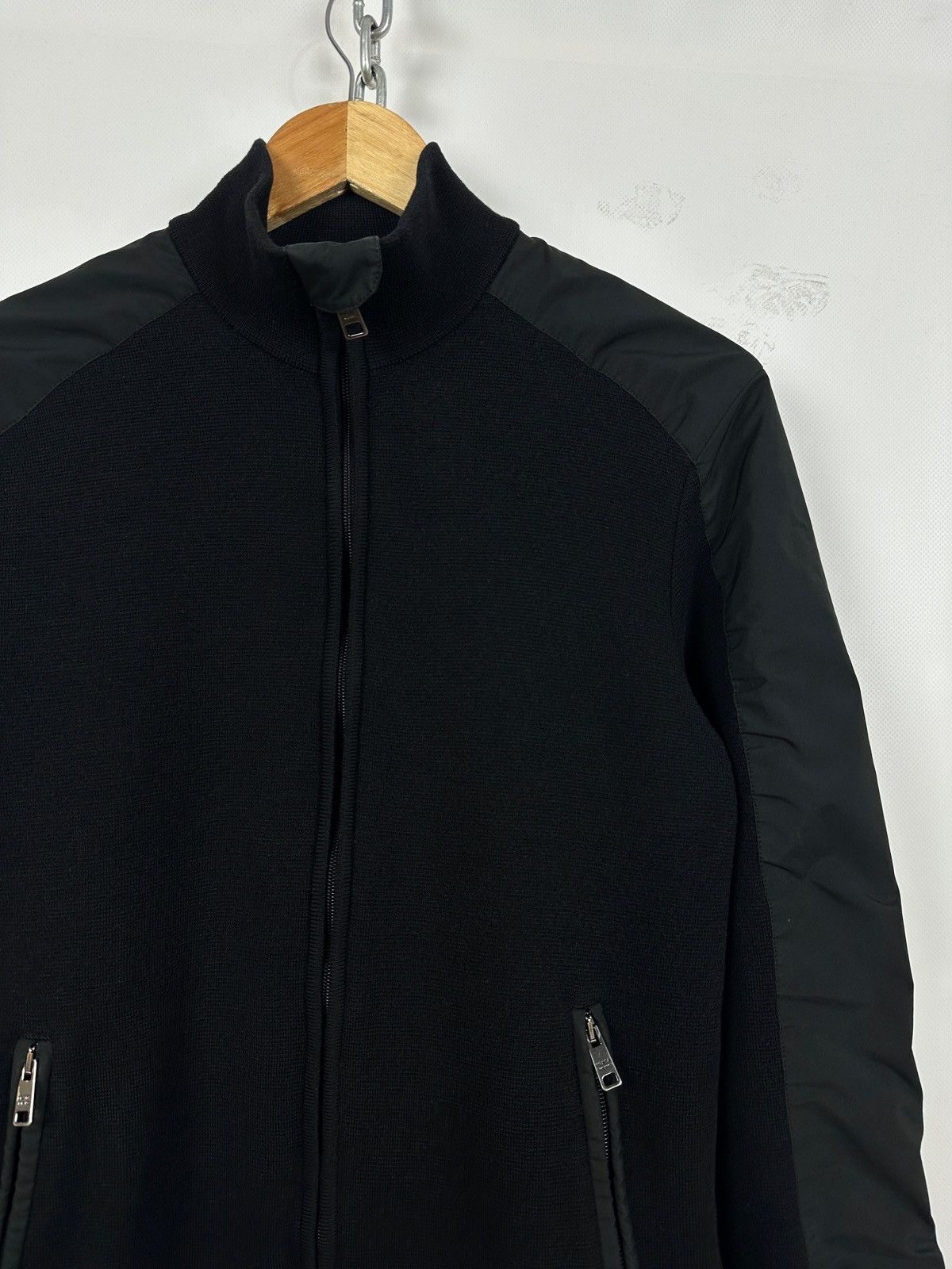 Prada Prada Red Tab Wool/Nylon Technical Knit Full Zip Jacket Size US M / EU 48-50 / 2 - 9 Thumbnail