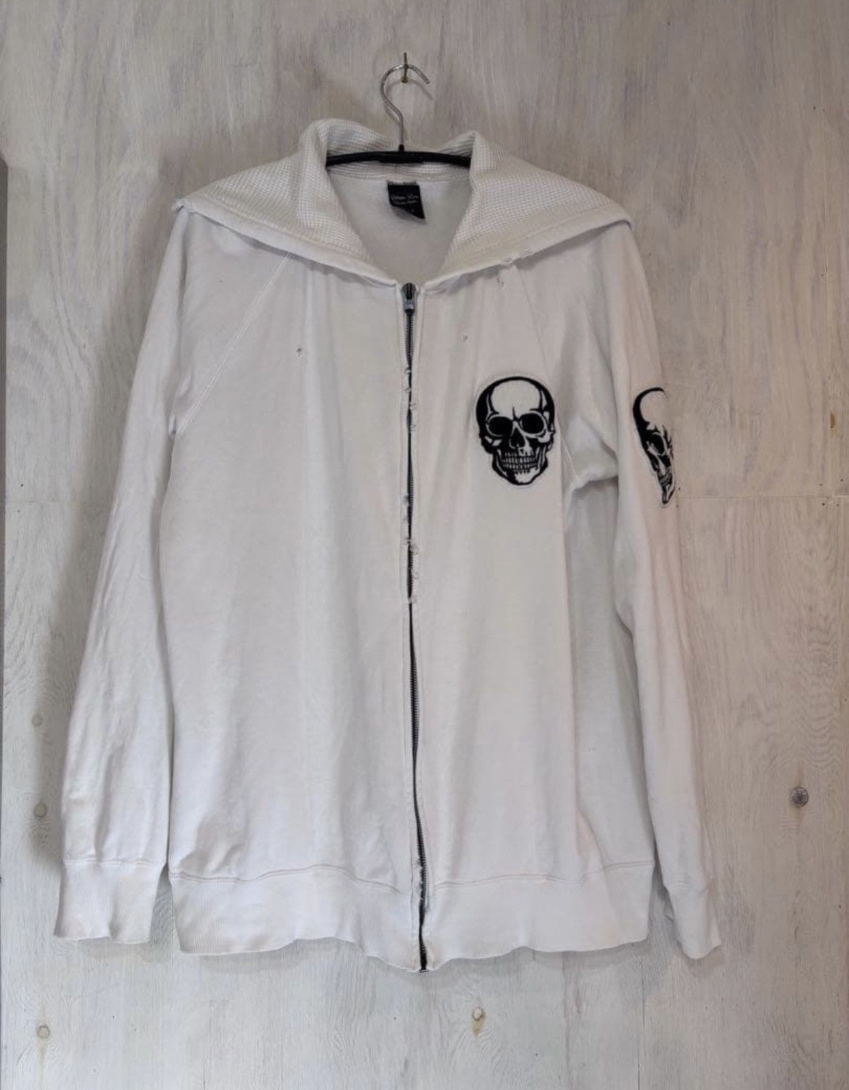 Number Nine Double Skull Hoodie White | Grailed
