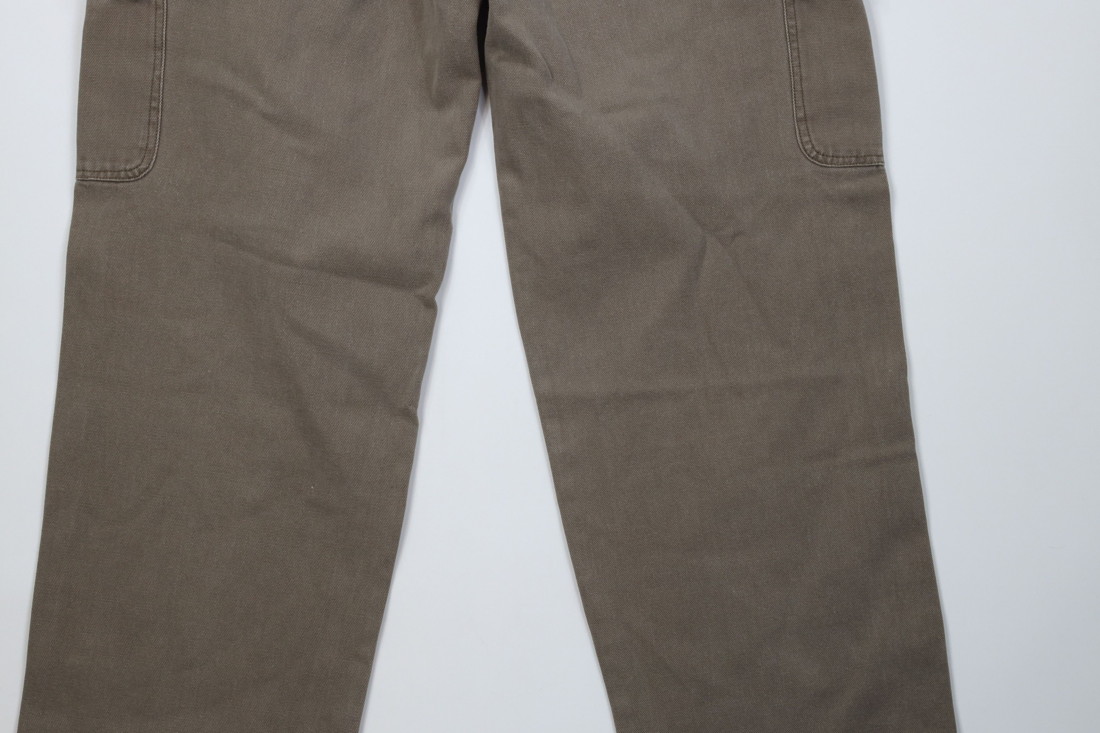 Cabelas Vintage 90s Cabelas Heavy Canvas Wide Leg Cargo Pants Brown Size US 38 / EU 54 - 12 Thumbnail