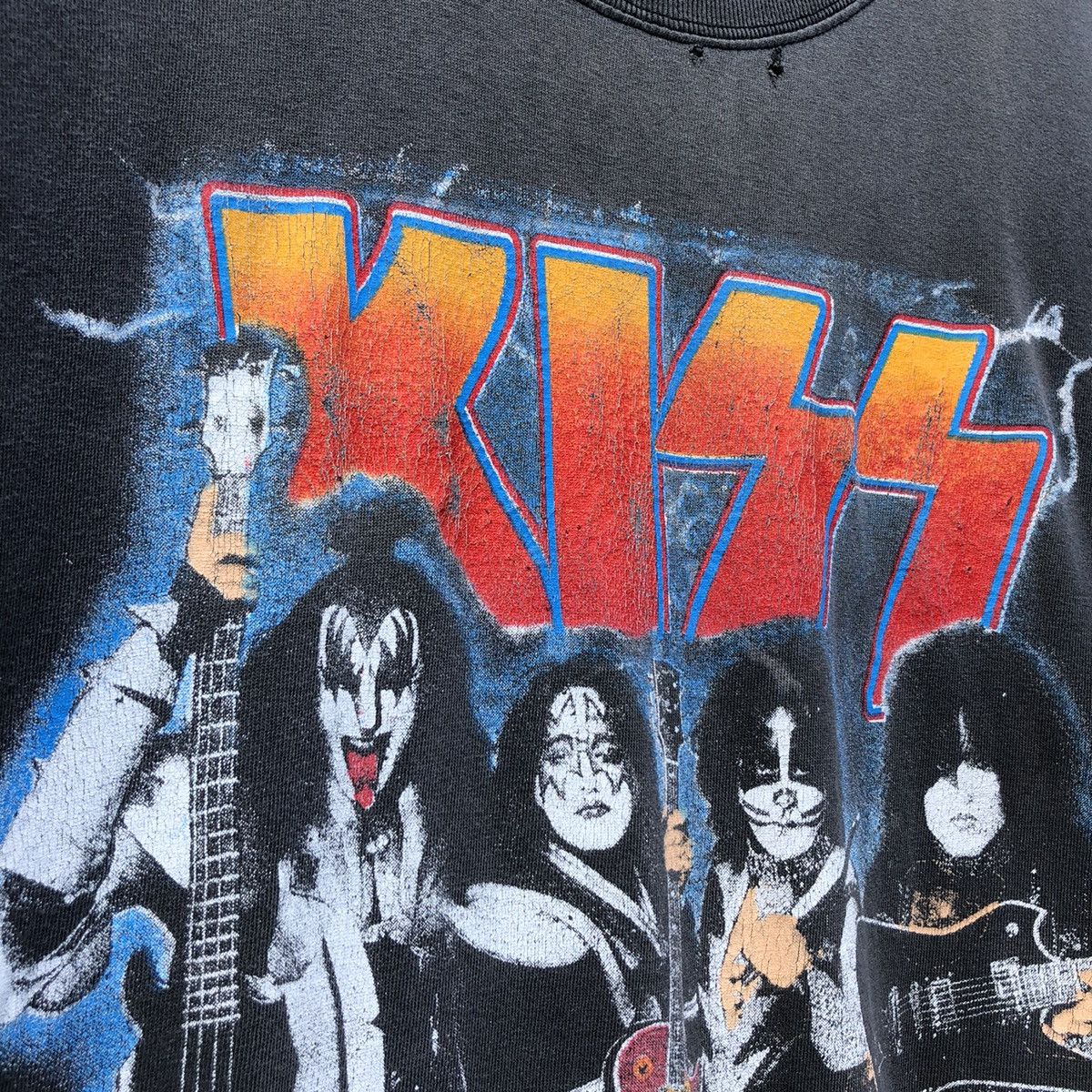 Band Tees Vintage y2k Faded KISS Farewell Tour I Was There Tshirt Size US L / EU 52-54 / 3 - 5 Thumbnail