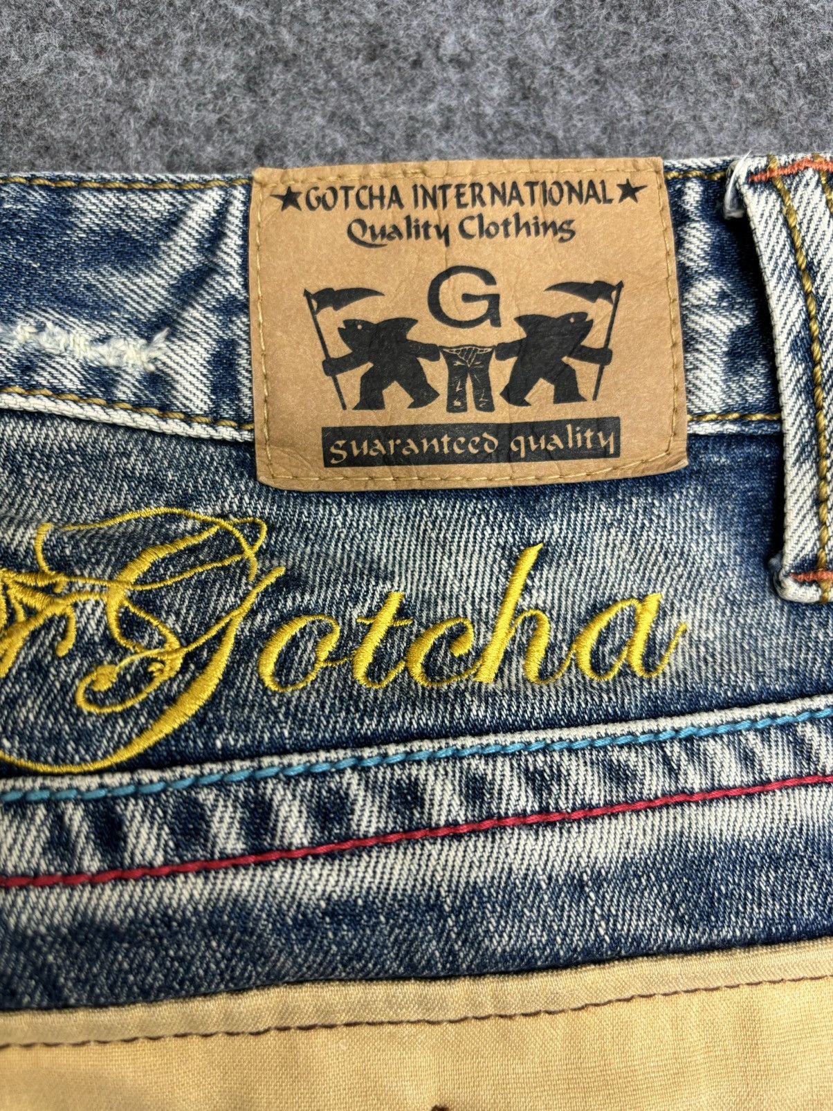Gotcha 💥Twisted Leg💥Rare Gotcha Distressed Twist Leg Denim F537 Size US 30 / EU 46 - 15 Thumbnail
