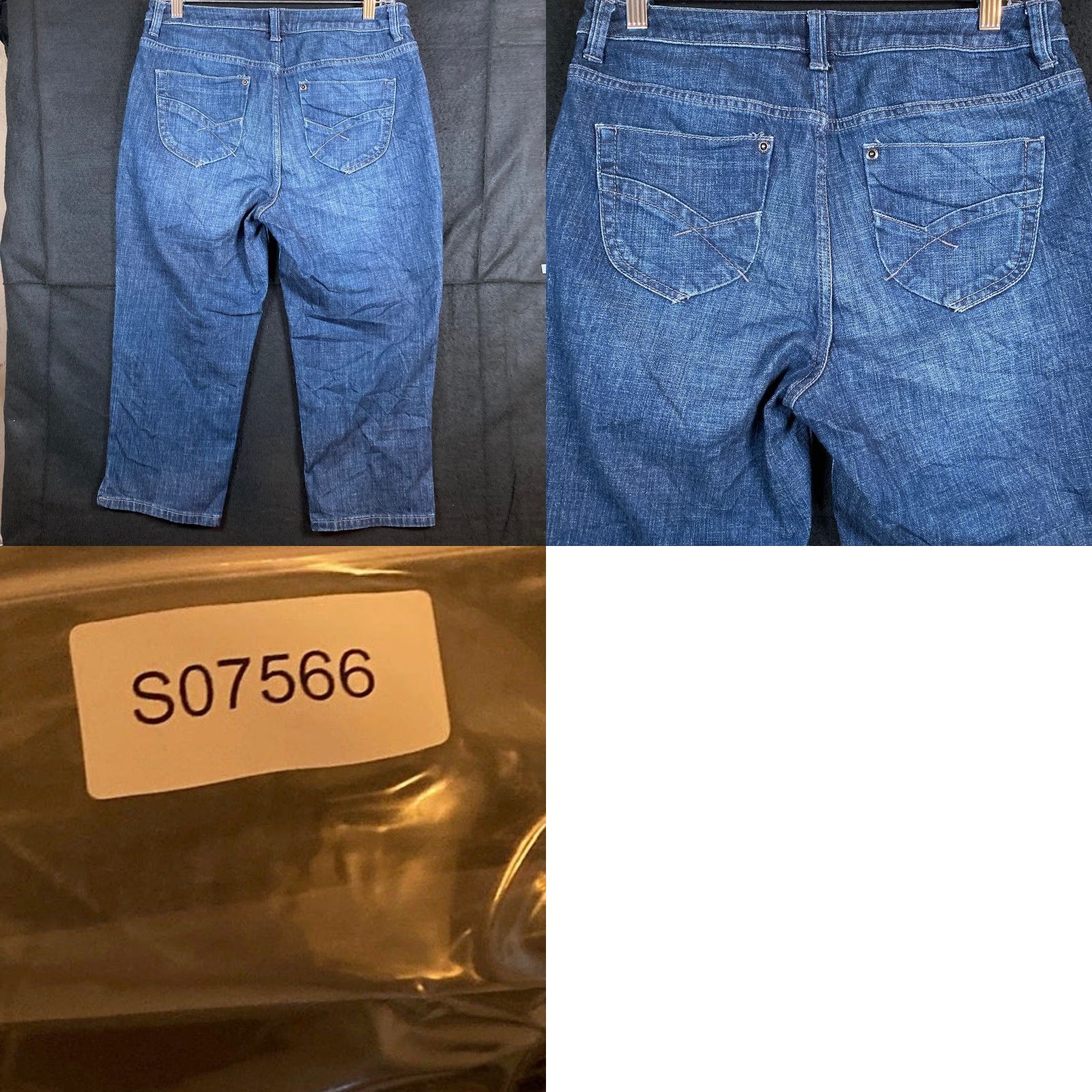 Vintage Chicos Womens Jeans Capri Denim Cotton Blend Stretch 0.5 30 in Waist High Rise 5-Pocket Blue Solid Regular Size S Mens Girls? Size 28" / US 6 / IT 42 - 8 Thumbnail