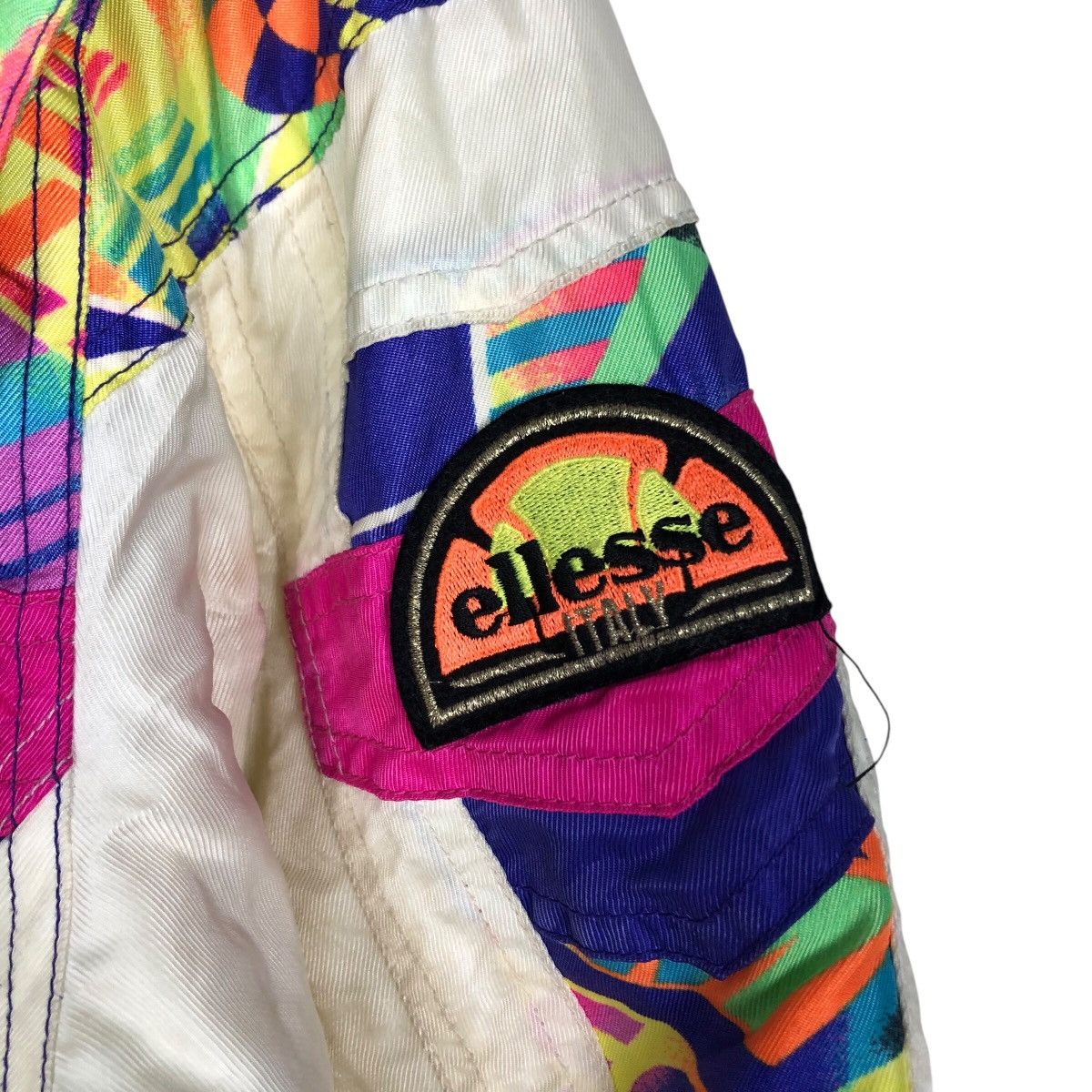 Japanese Brand 📌Vintage Cropped Ski Bomber Jacket Ellesse Multi Colour Size US M / EU 48-50 / 2 - 17 Thumbnail