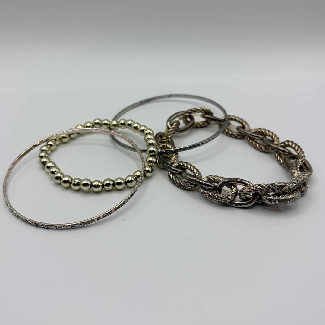 Other 90s Gold Chain Bracelet Bundle Size ONE SIZE - 3 Thumbnail