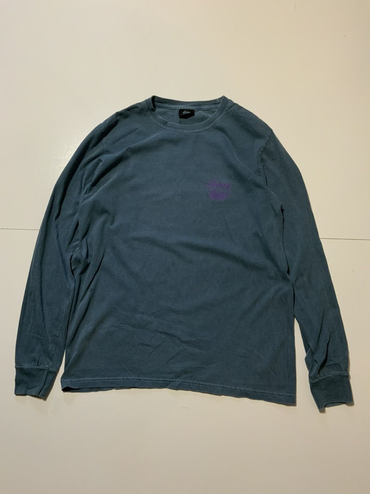 Stussy Stussy Pigment Dyed Blue Dice Skateboarding Graphic T-Shirt Size US S / EU 44-46 / 1 - 2 Thumbnail