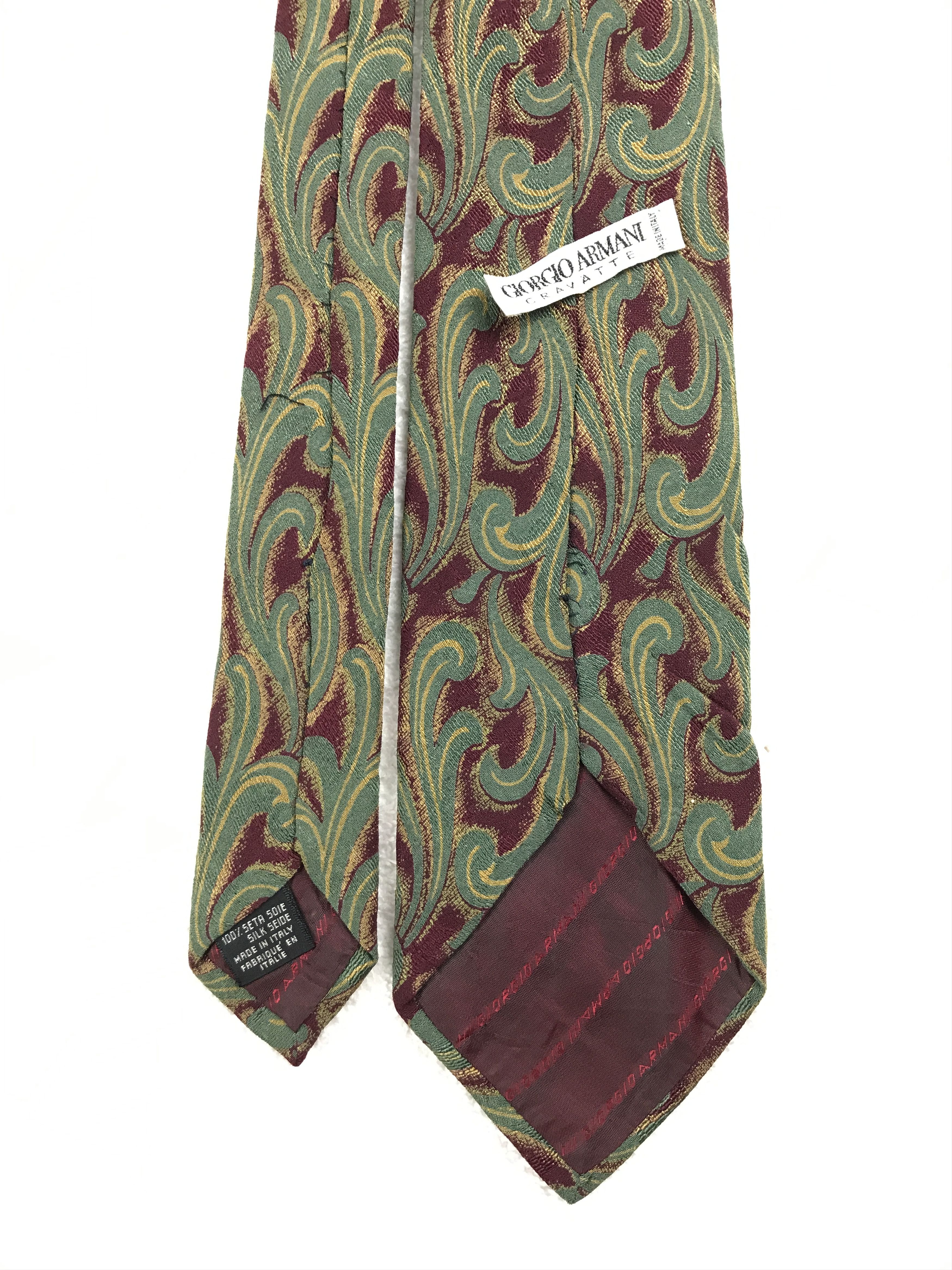 Giorgio Armani × Vintage Vintage Giorgio Armani Silk Necktie Size ONE SIZE - 4 Thumbnail
