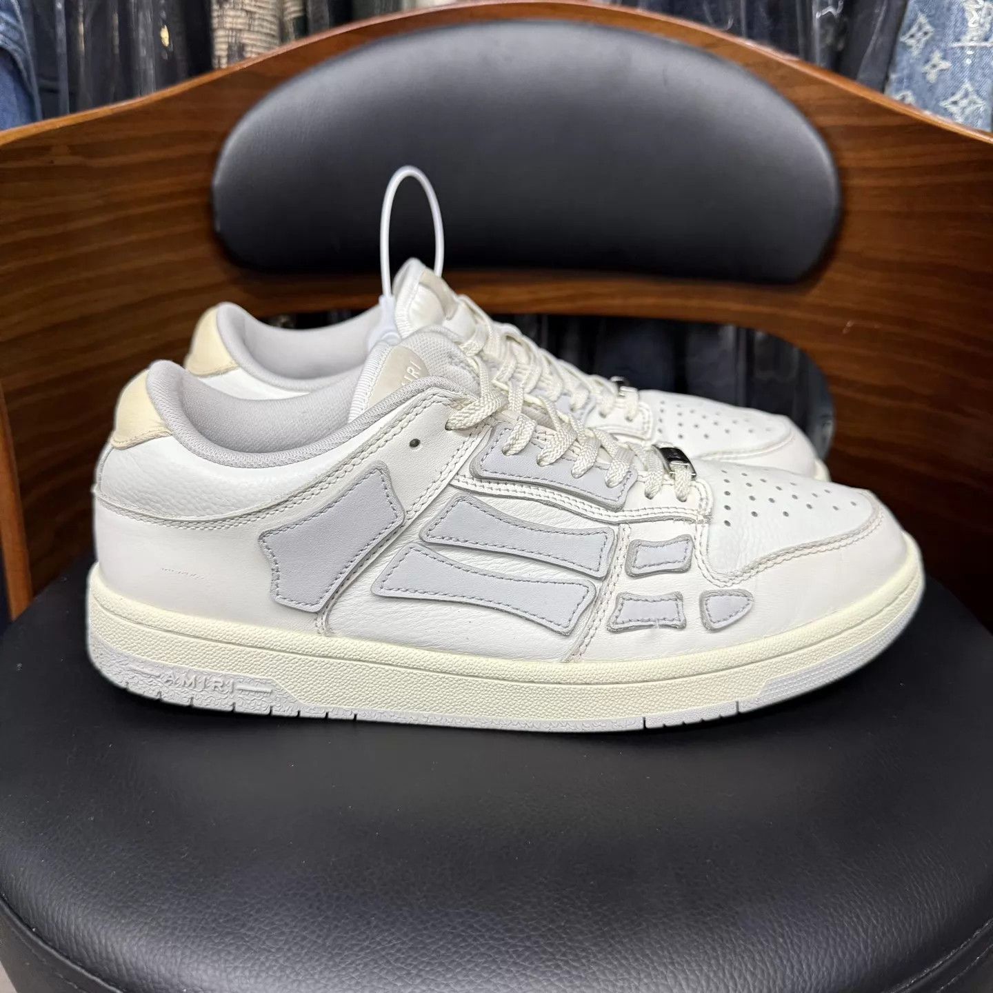 Amiri Amiri Gray White Distressed 43 Shoes Size US 10 / EU 43 - 4 Thumbnail